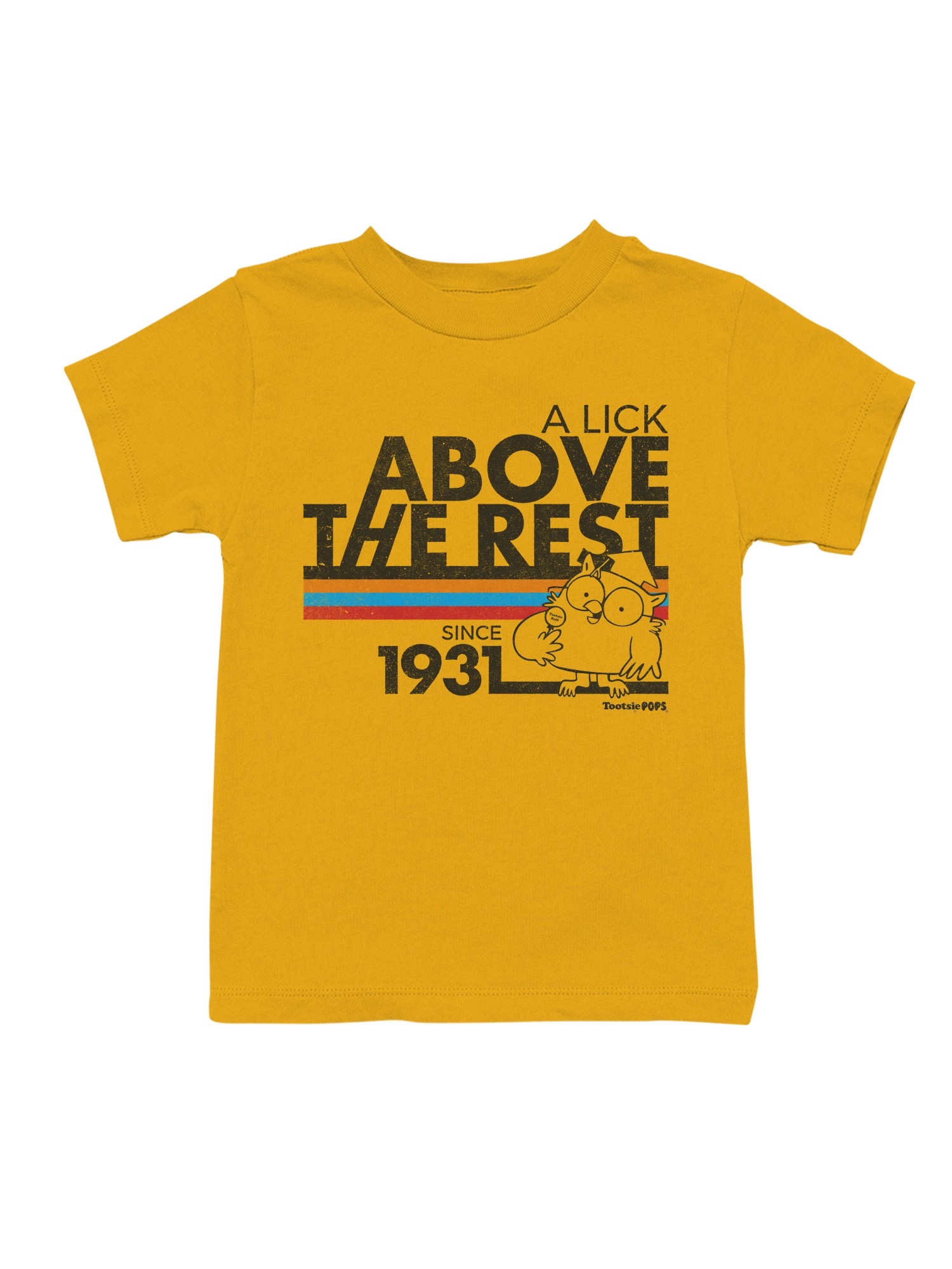 Officially Licensed Tootsie Roll Retro Owl Graphic Youth's T-shirt - Picture 7 of 12