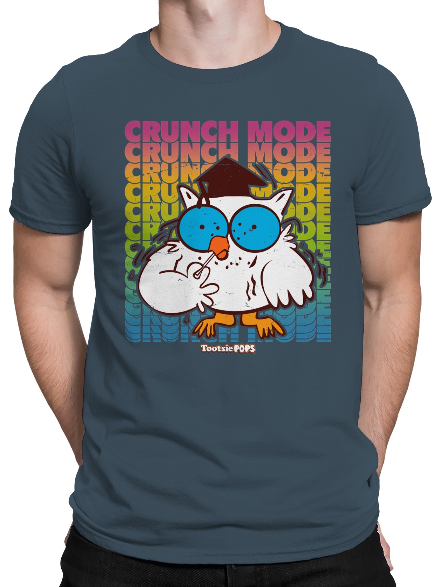 Camiseta para hombre Tootsie Roll Crunch Mode Owl con licencia oficial - Imagen 5 de 6