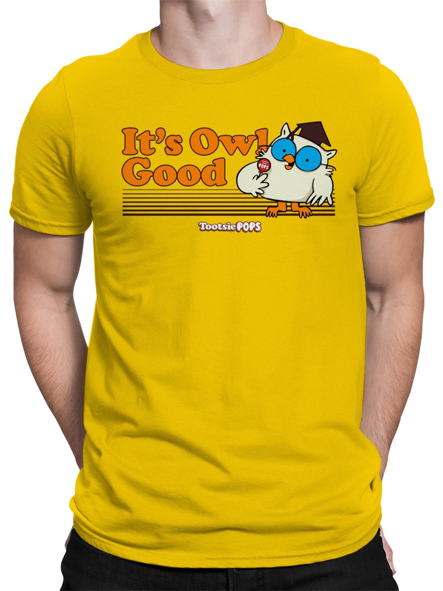 Camiseta para hombre Tootsie Roll Owl Tootsie Pops con licencia oficial - Imagen 5 de 6