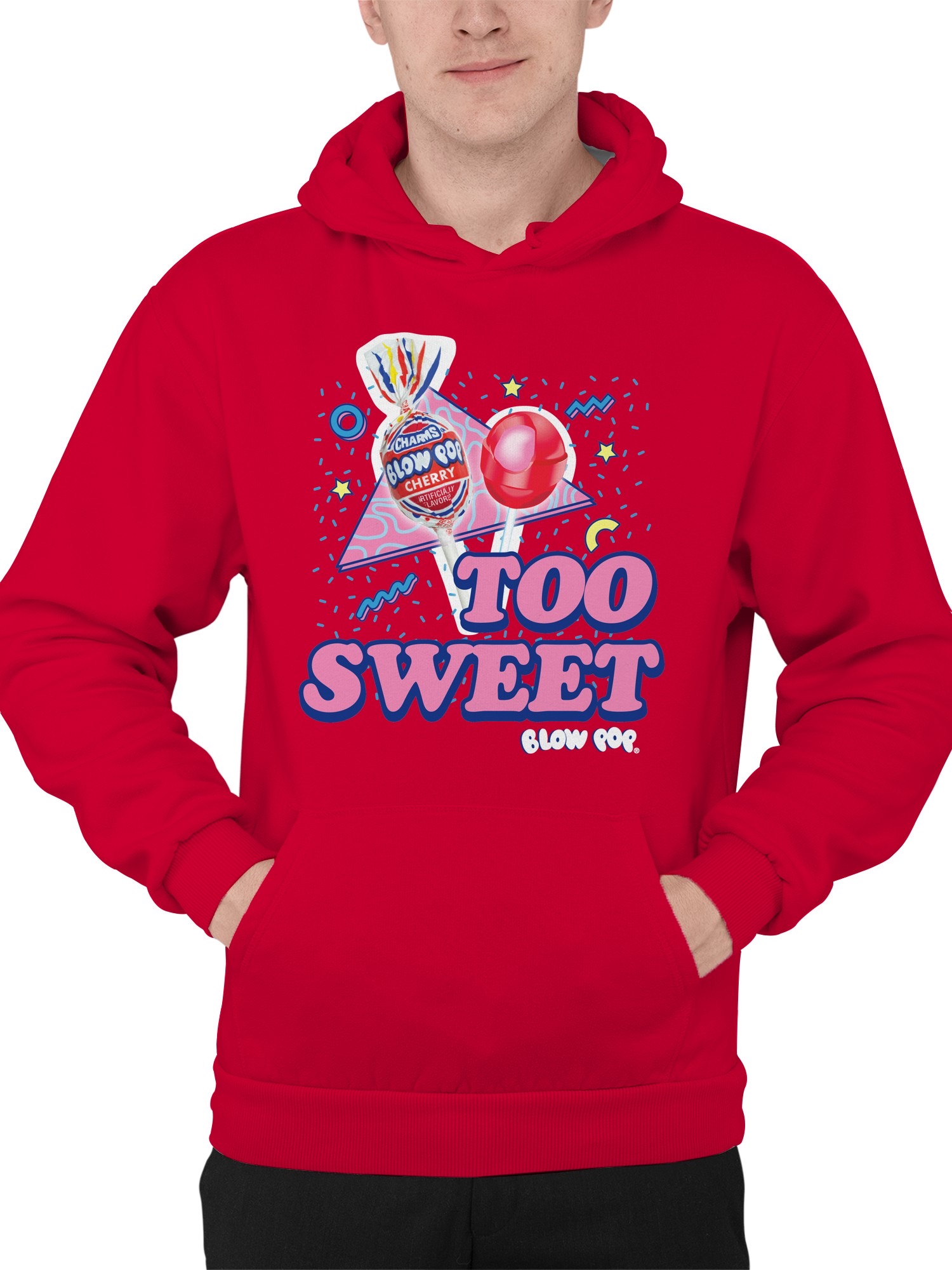 Sudadera con capucha para hombre Blow Pop Cherry Blow Pop Art con licencia oficial - Imagen 8 de 15