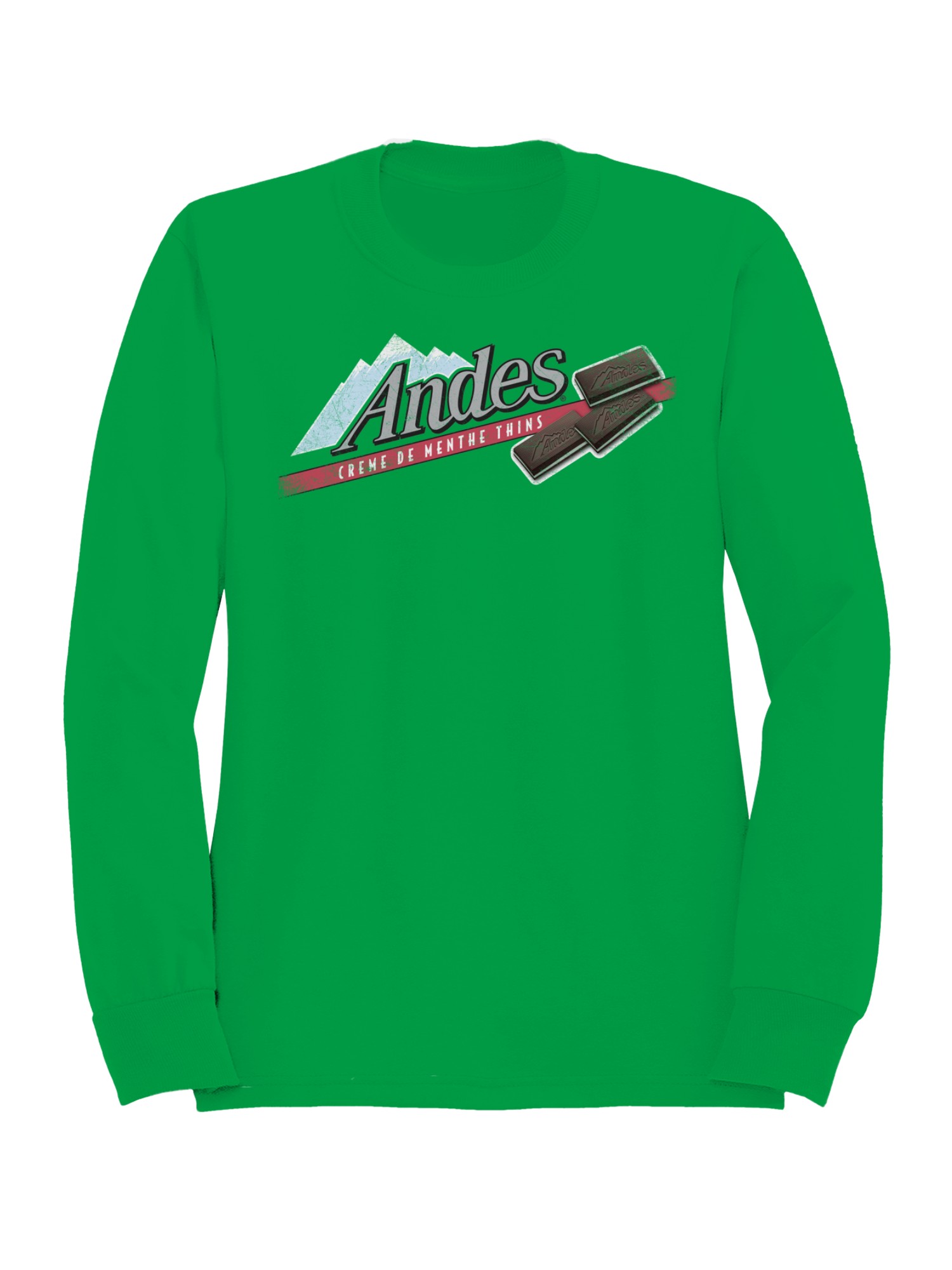 Officially Licensed Andes Mint Mint Chocolate Thins Delight Men's Sweatshirt - Picture 4 of 9