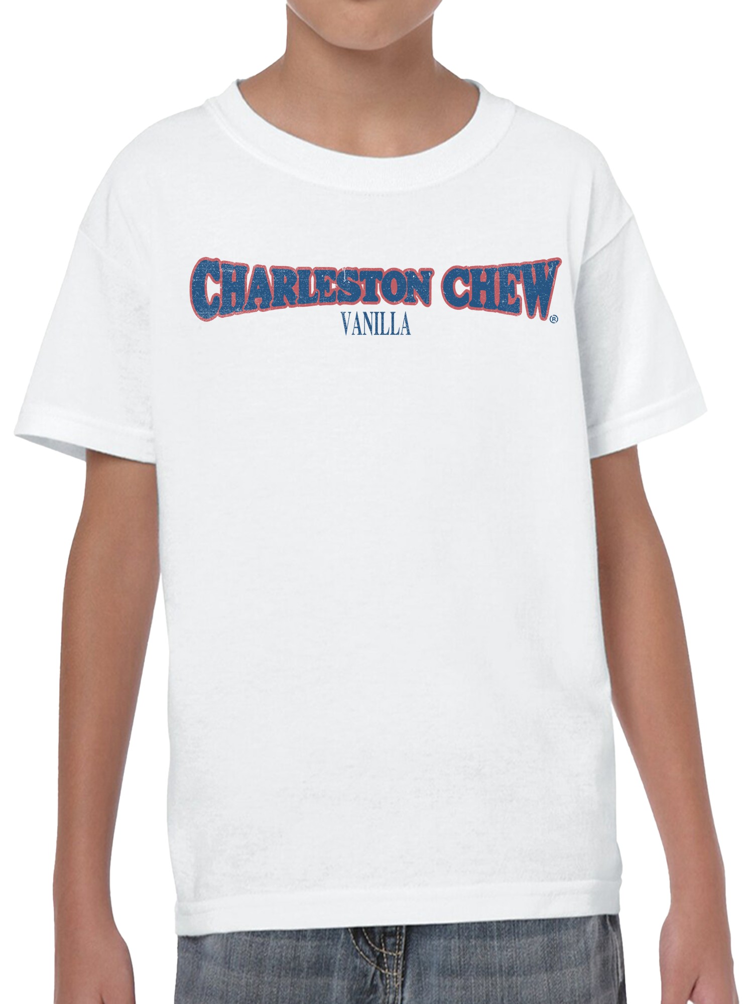 Officially Licensed Charleston Chew Vanilla Youth's T-shirt - Picture 11 of 12