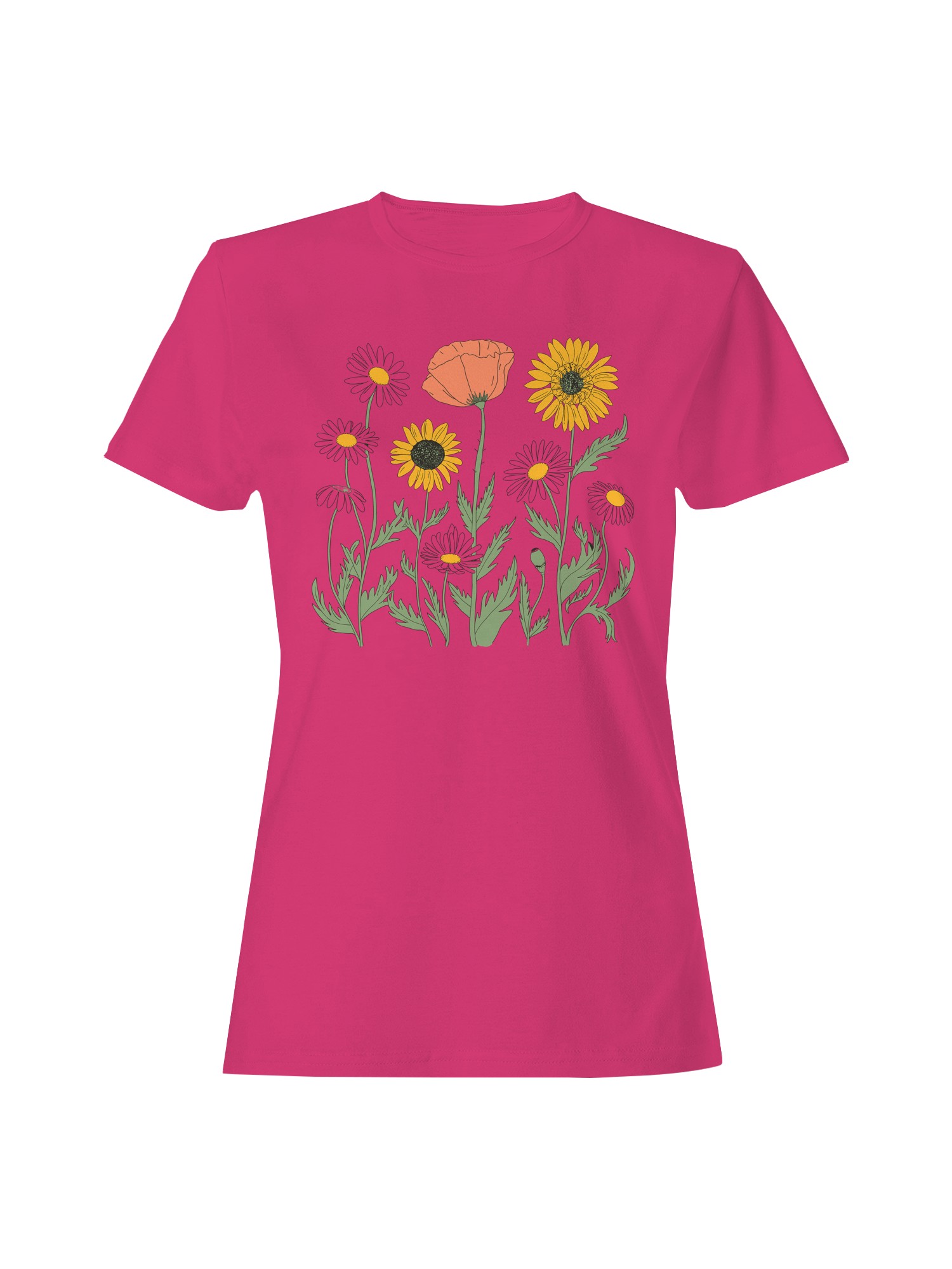 Aesthetic Floral Graphic Women’s T-shirt