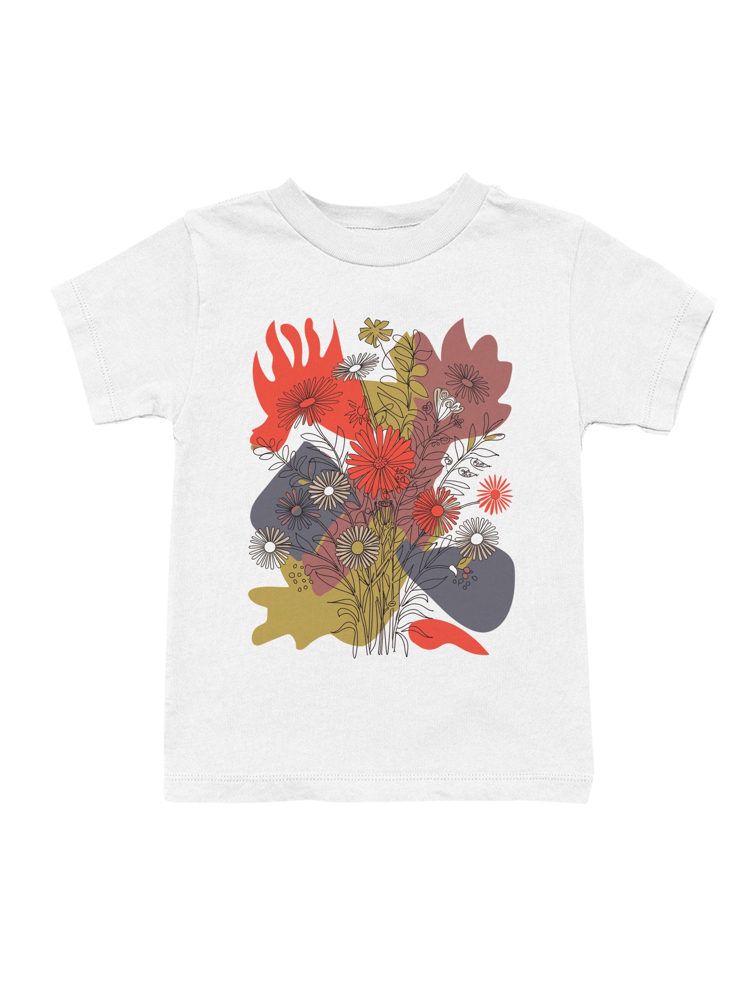 Floral Abstract Wall Art Youth's T-shirt - Picture 7 of 9