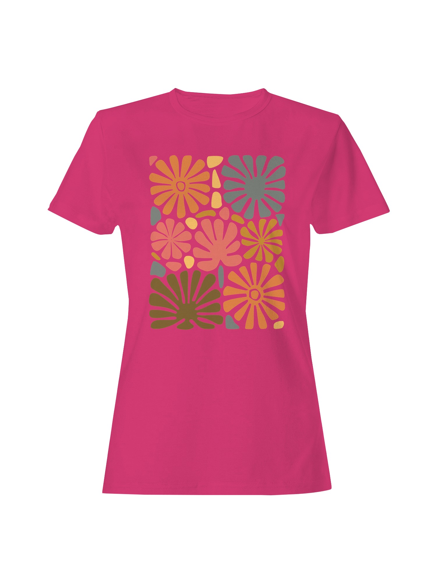 Retro Floral Pattern Art Women’s T-shirt