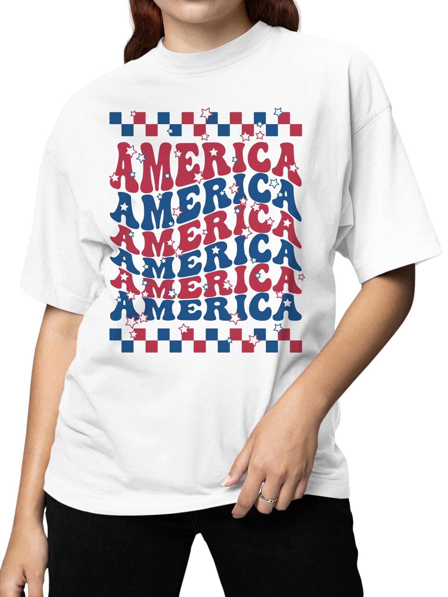 Retro America Women's T-shirt - Picture 5 of 6