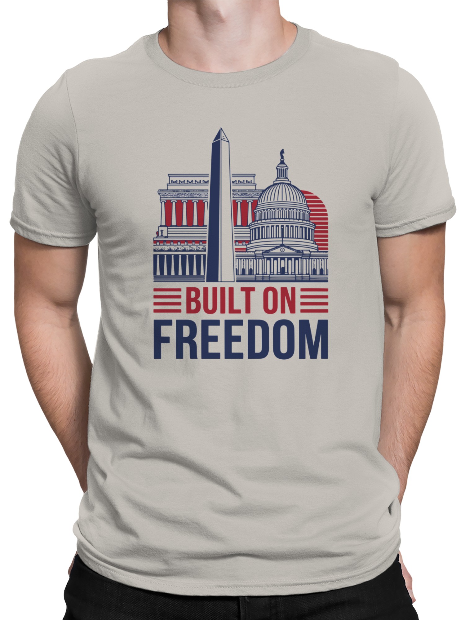 Patriotic Freedom Men's T-shirt - Picture 5 of 6