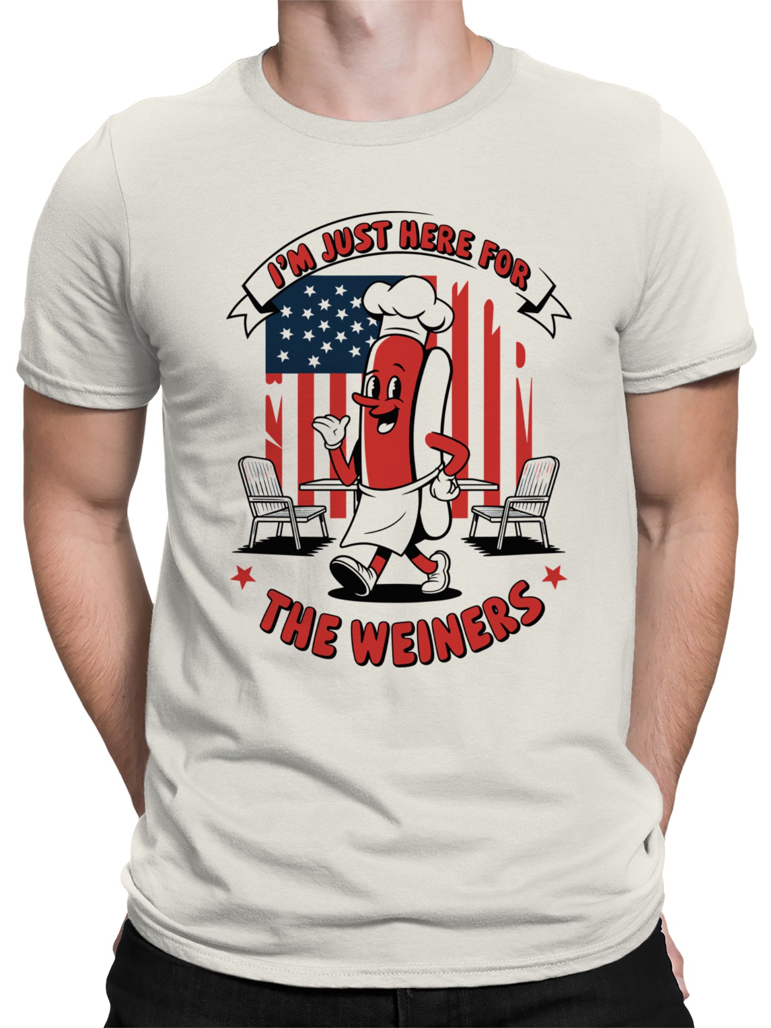 Fun Hot Dog BBQ Herren T-Shirt - Bild 5 von 9