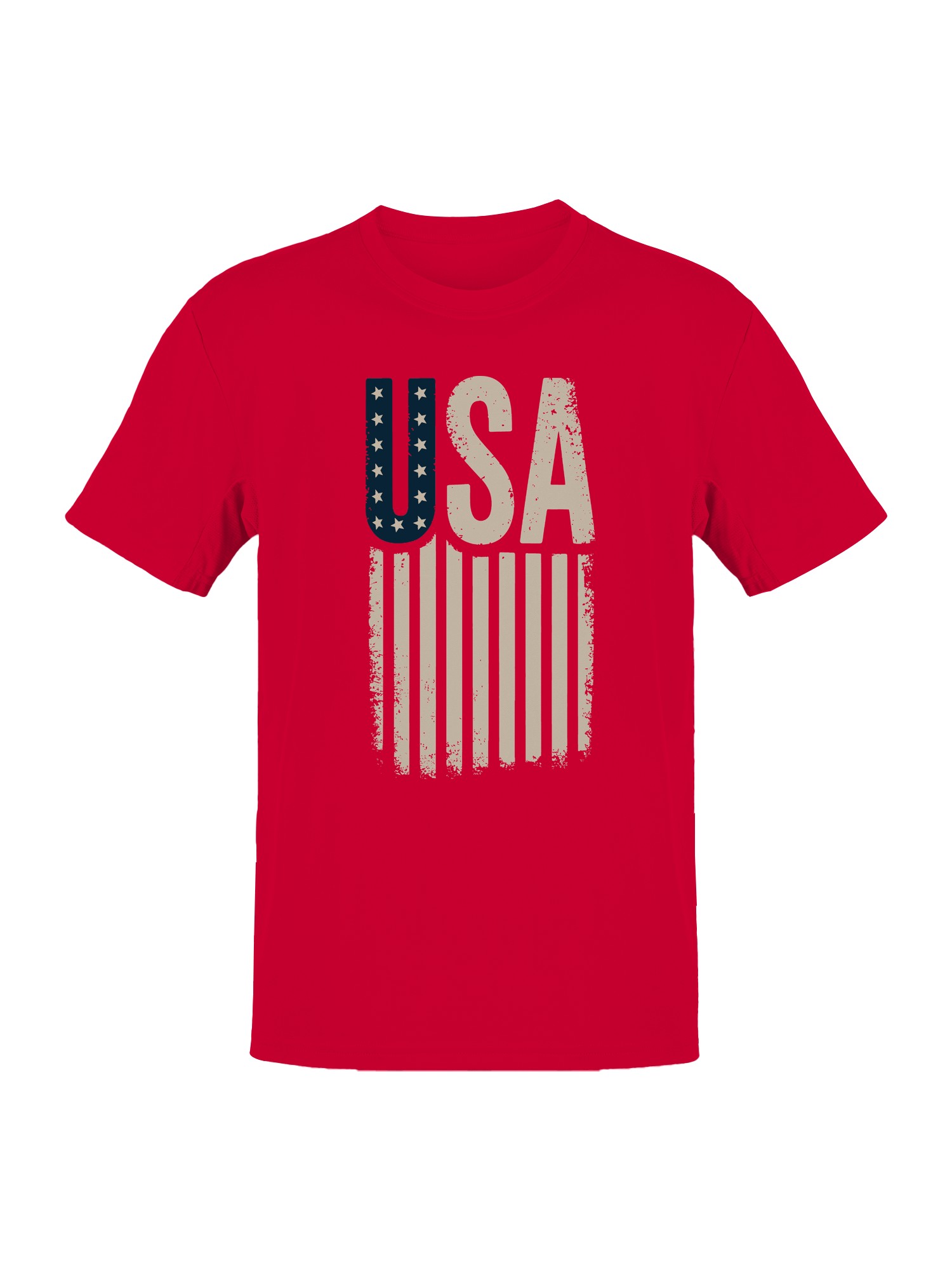 Vintage USA Flag Design Men’s T-shirt