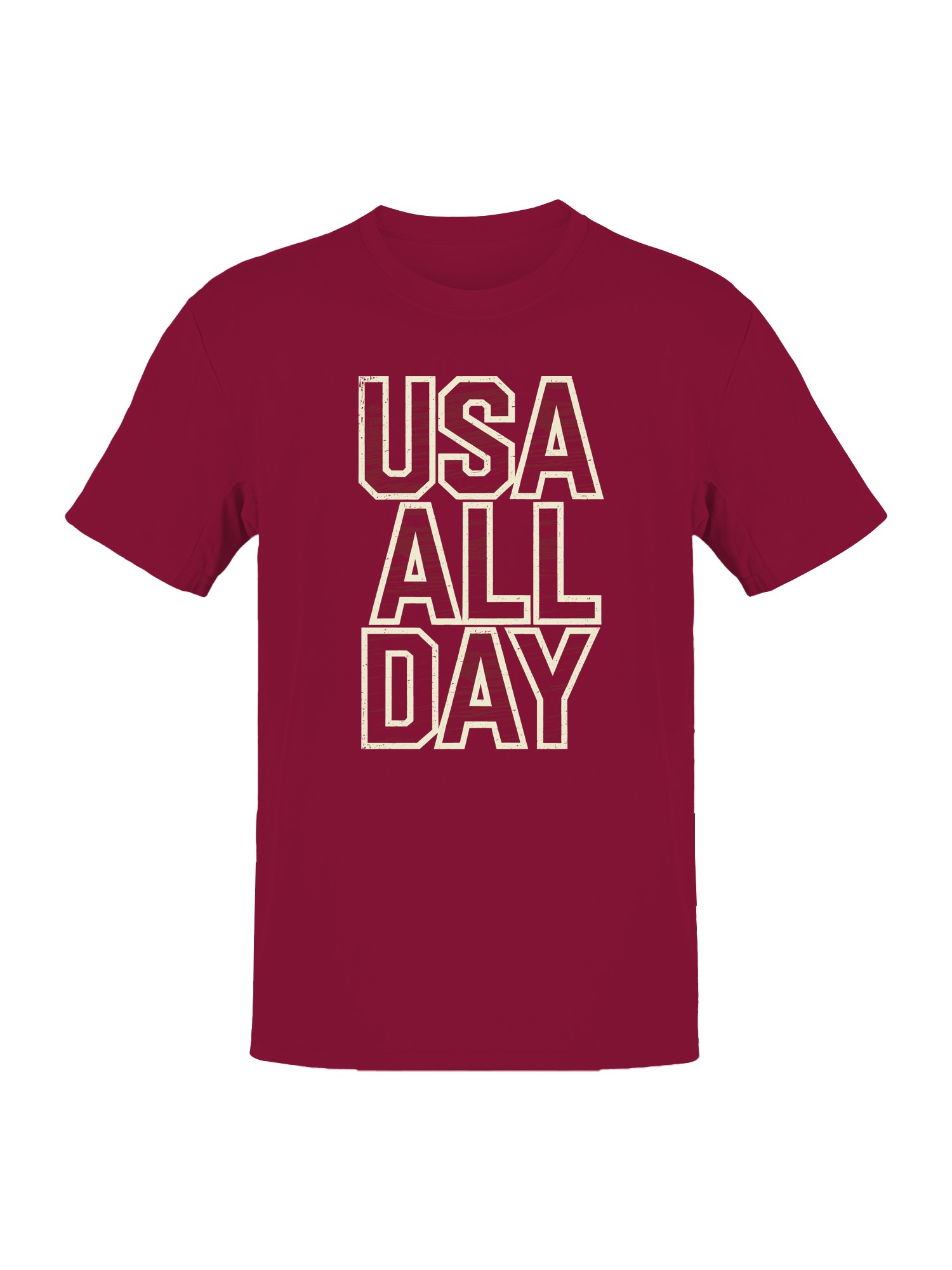 USA All Day Graphic Men's T-shirt - Picture 4 of 6