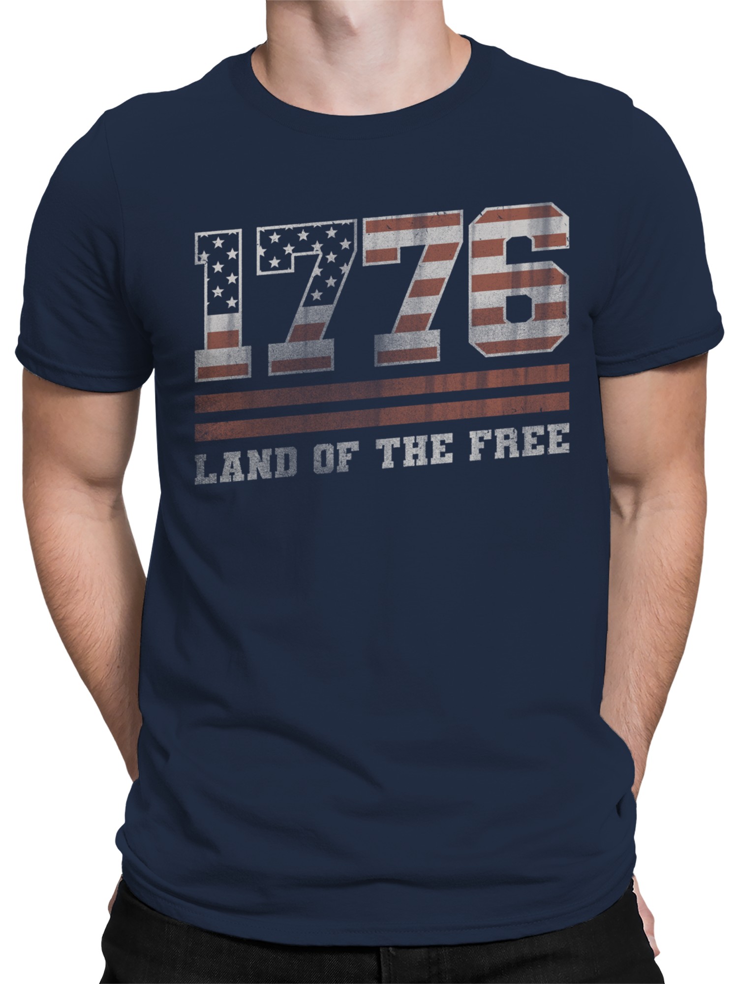 American Patriotic 1776 design Men's T-shirt - Picture 5 of 6