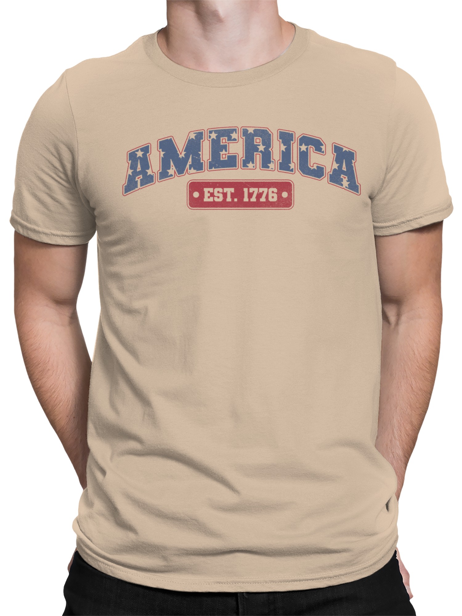 USA Vintage EST 1776 Men's T-shirt - Picture 5 of 6