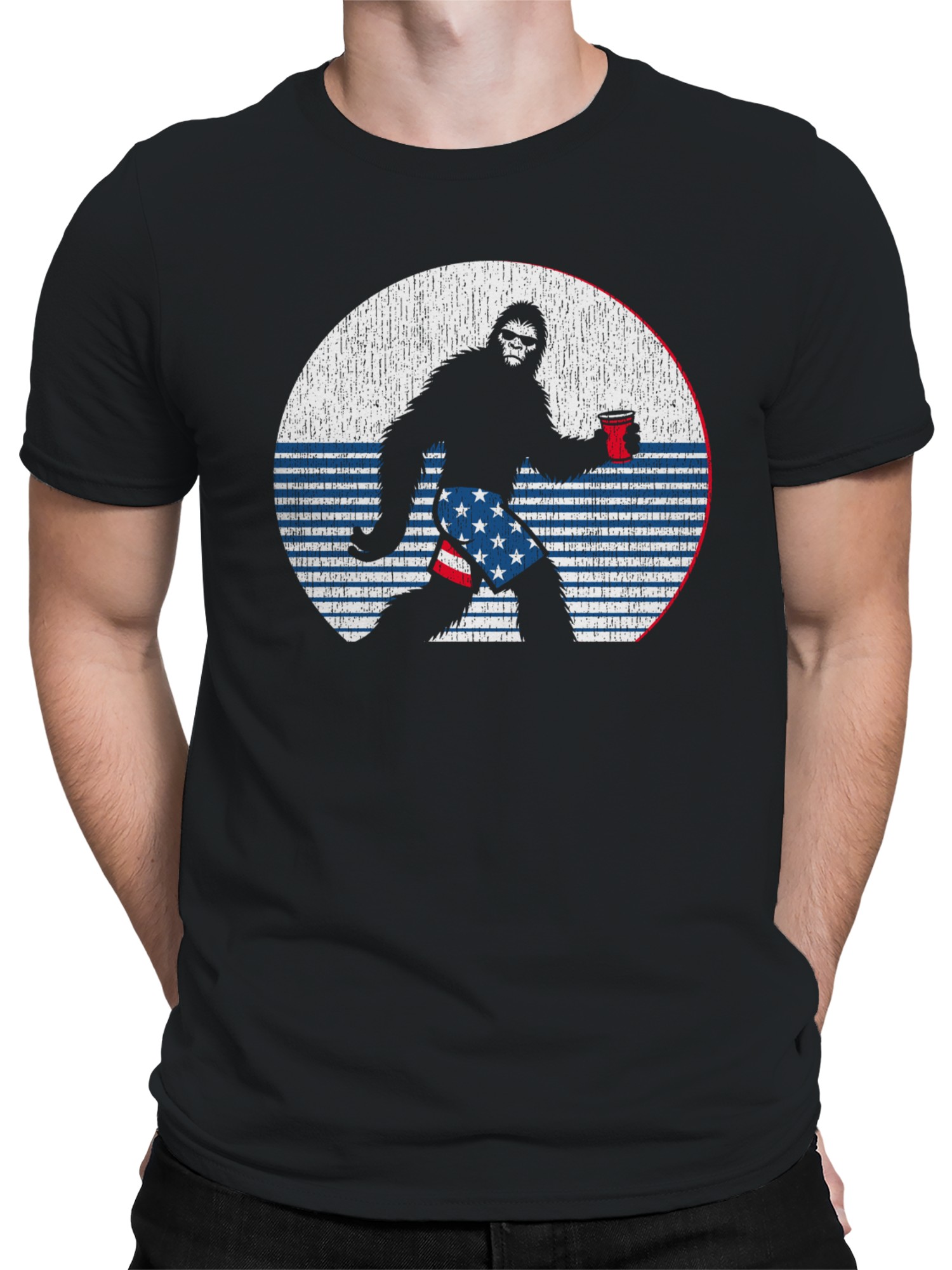 USA Bigfoot Men's T-shirt - Picture 5 of 6