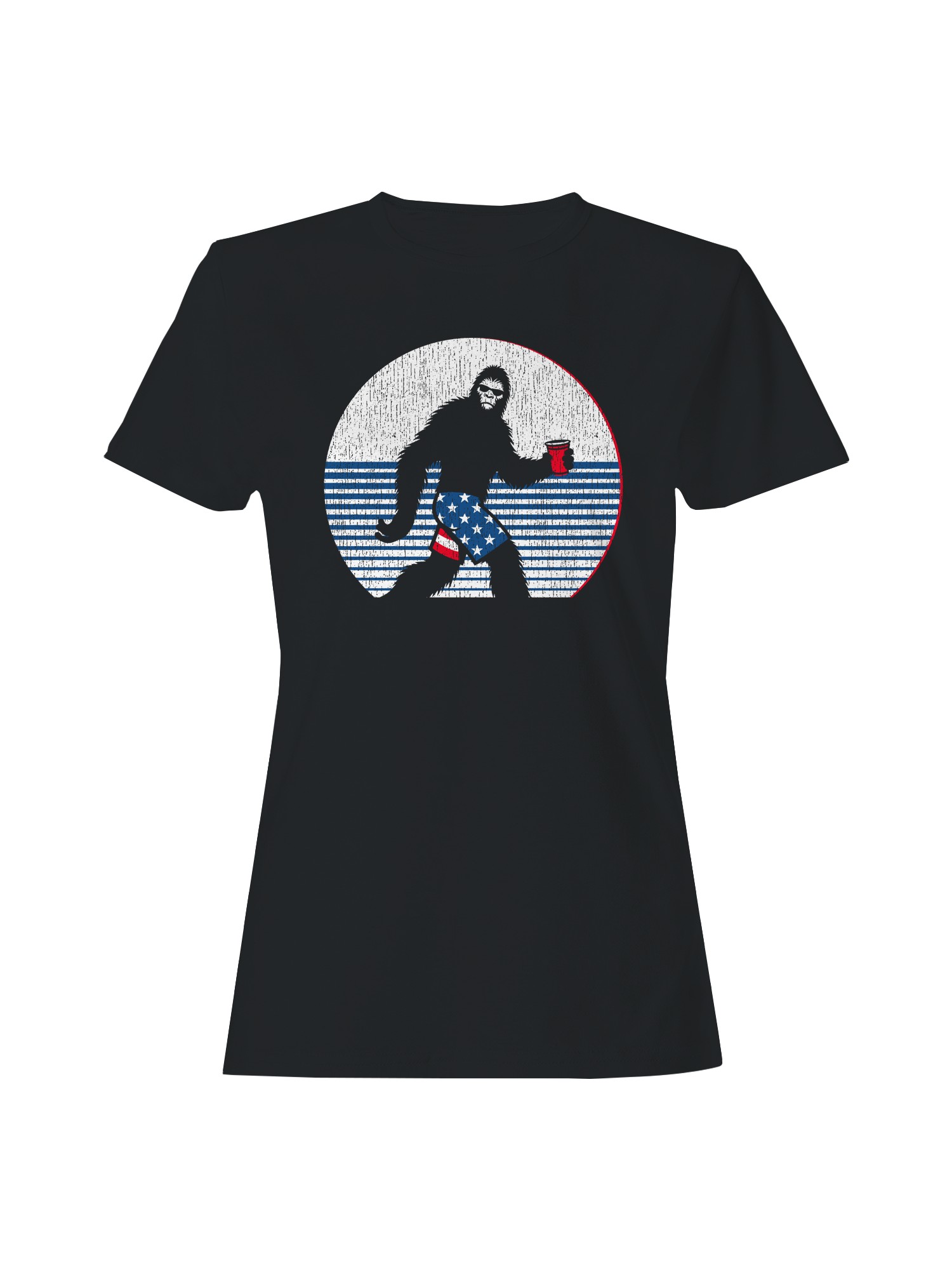 USA Bigfoot Damen T-Shirt - Bild 4 von 6