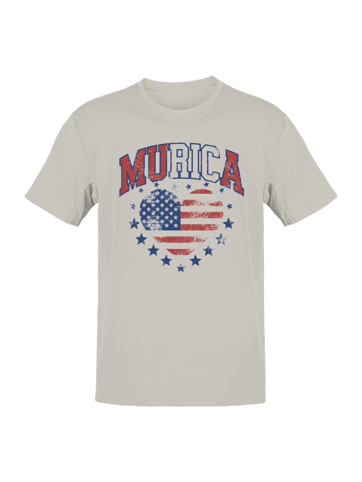 Vintage Patriotic Heart Men's T-shirt - Picture 4 of 6