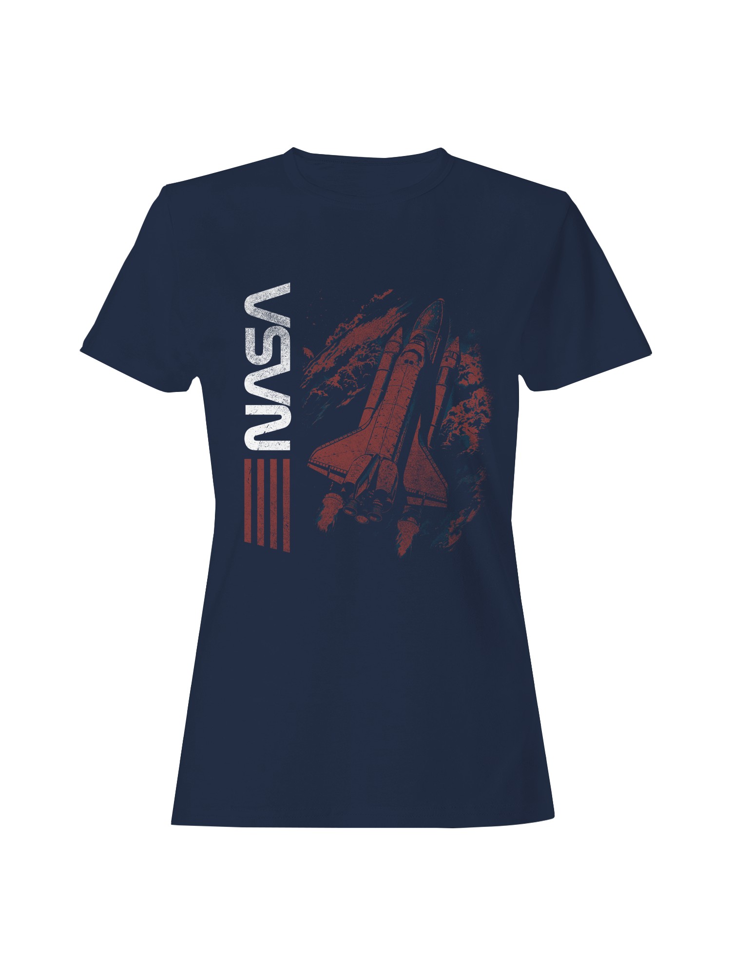 Officially Licensed Nasa Vintage Space Shuttle Graphic Women's T-shirt - Picture 7 of 9
