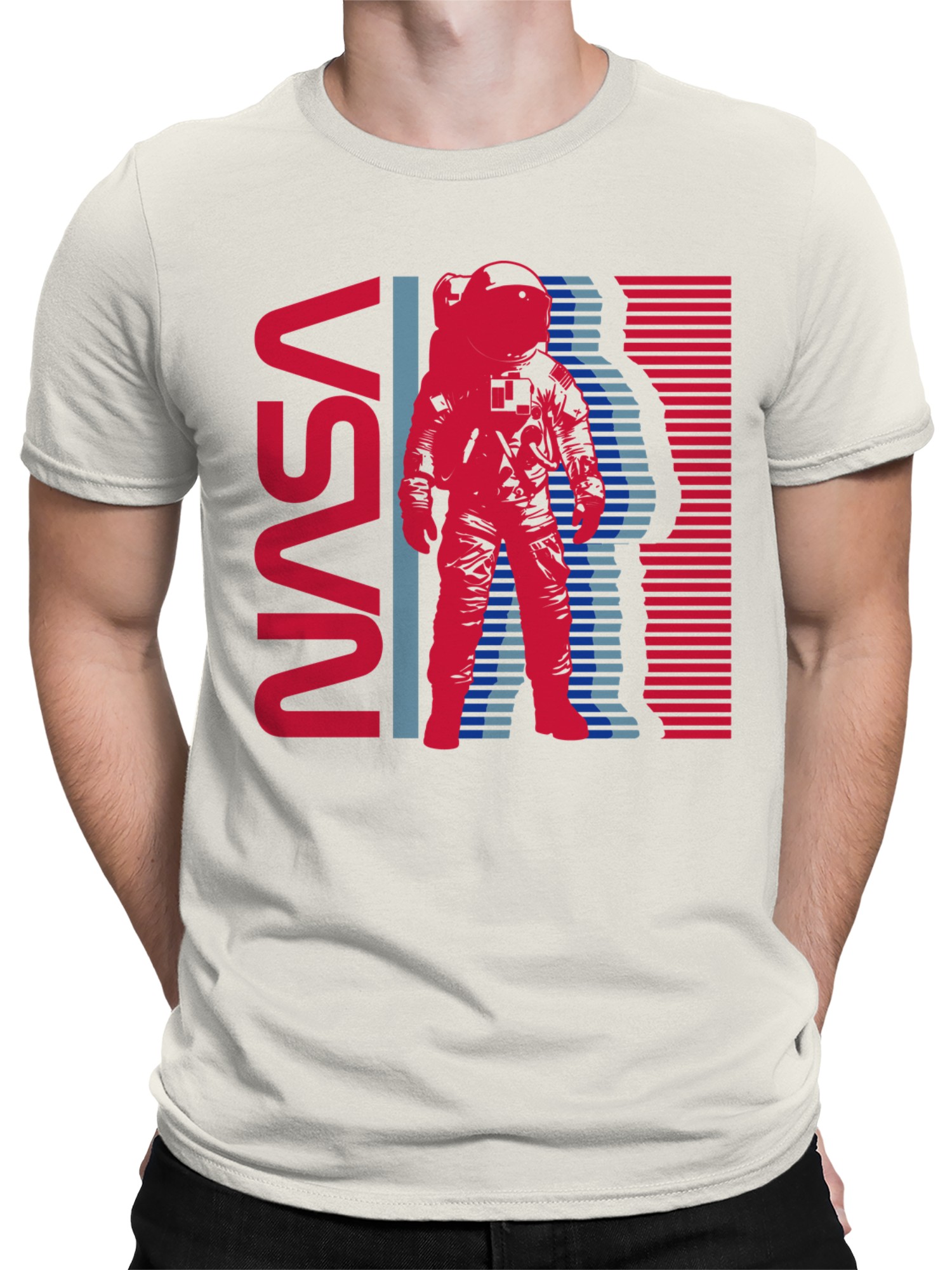Officially Licensed NASA Astronaut Graphic Men's T-shirt - Picture 8 of 9