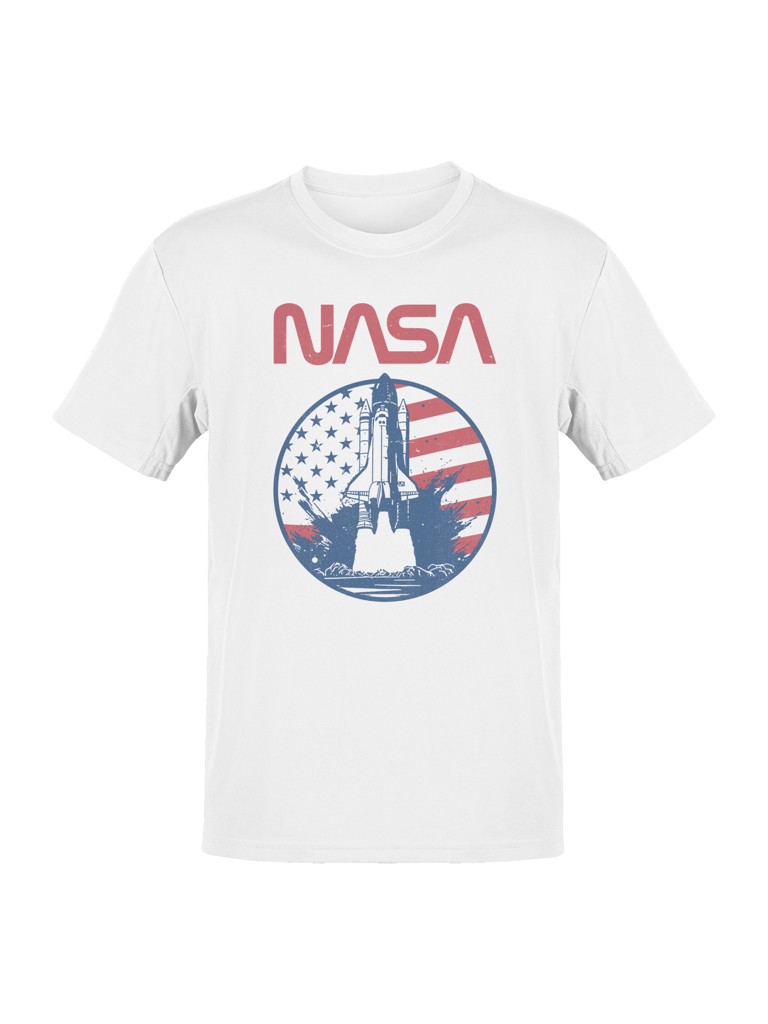 Officially Licensed NASA Vintage NASA Rocket Men's T-shirt - Imagen 4 de 6