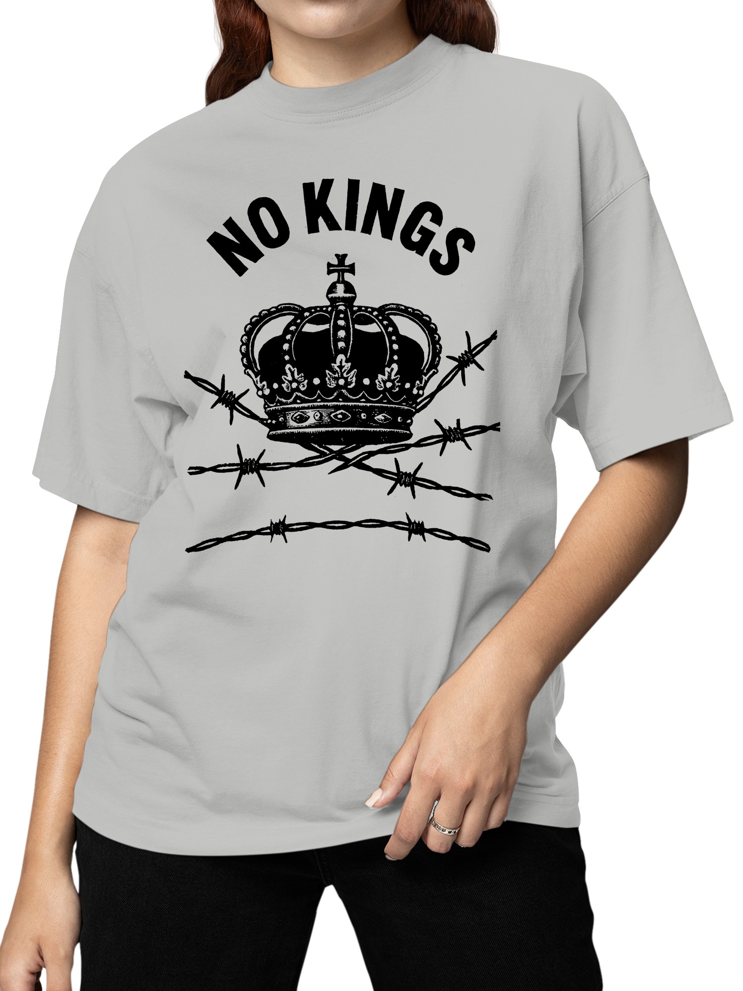 Camiseta para mujer No Kings in USA - Imagen 11 de 12