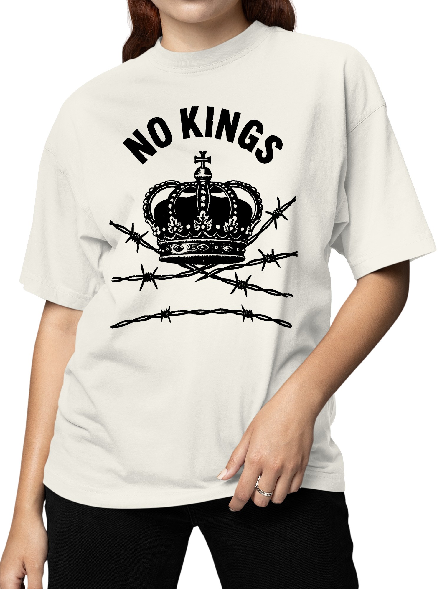 Camiseta para mujer No Kings in USA - Imagen 8 de 12