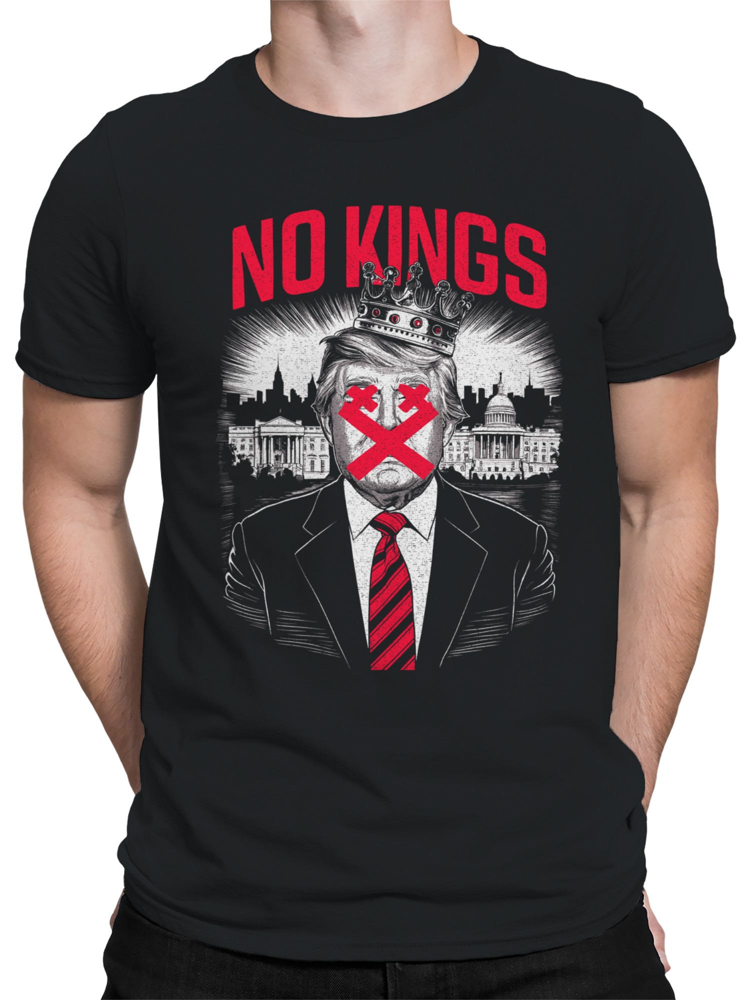 No Kings Anti-establishment Men's T-shirt - Picture 5 of 6
