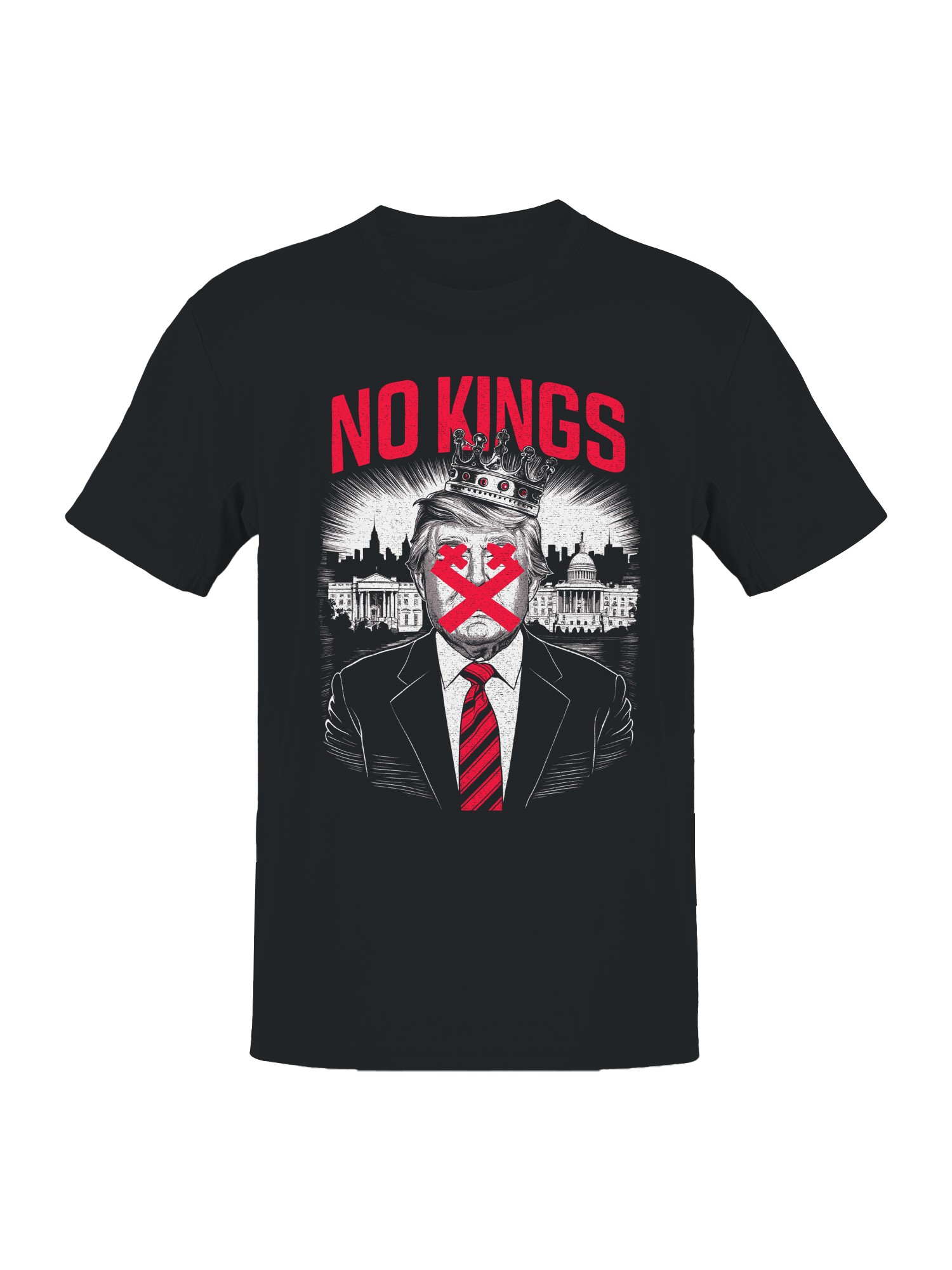 No Kings Anti-establishment Men's T-shirt - Picture 4 of 6