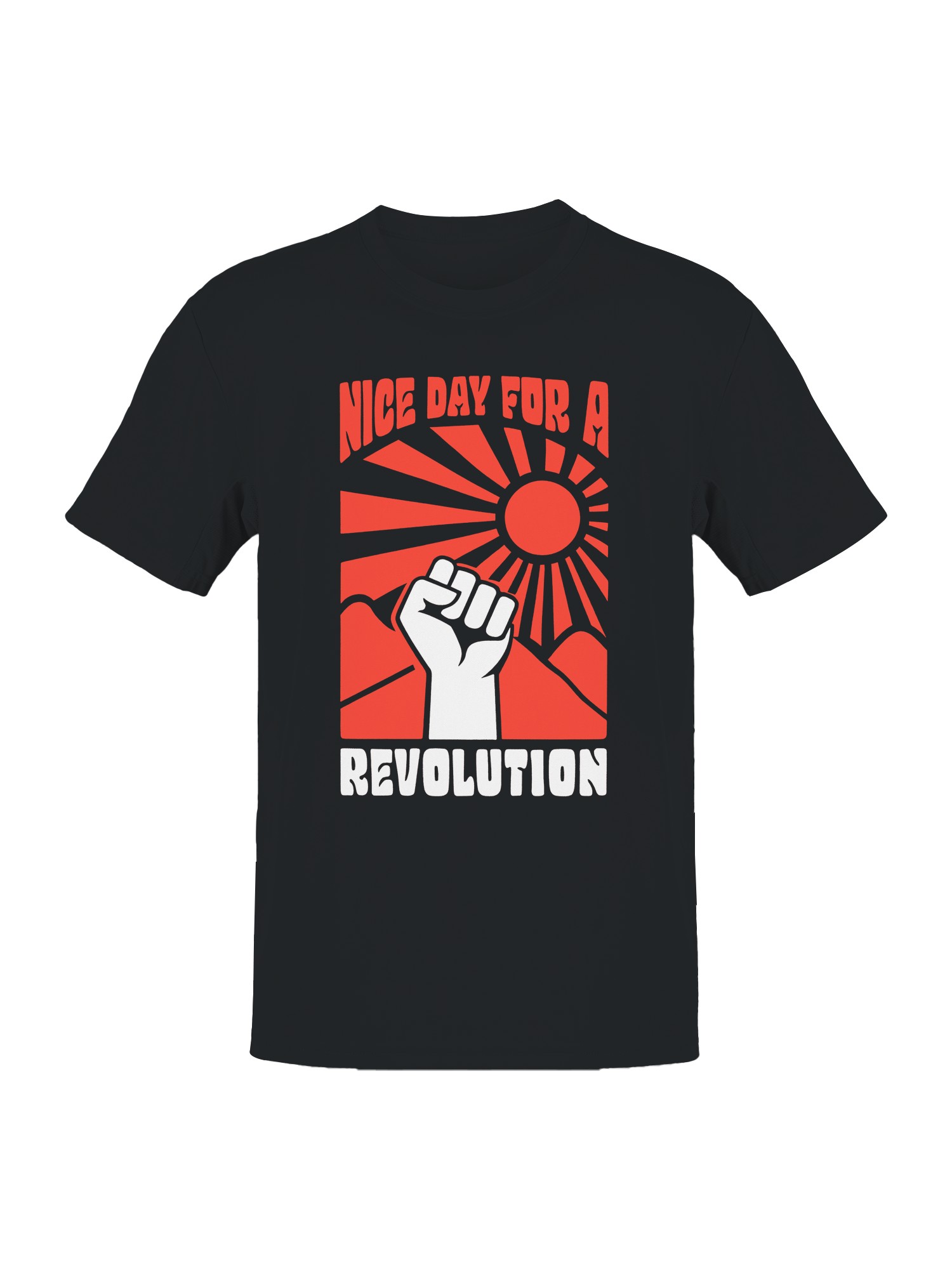 Nice Day for a Revolution Men's T-shirt - Picture 4 of 6
