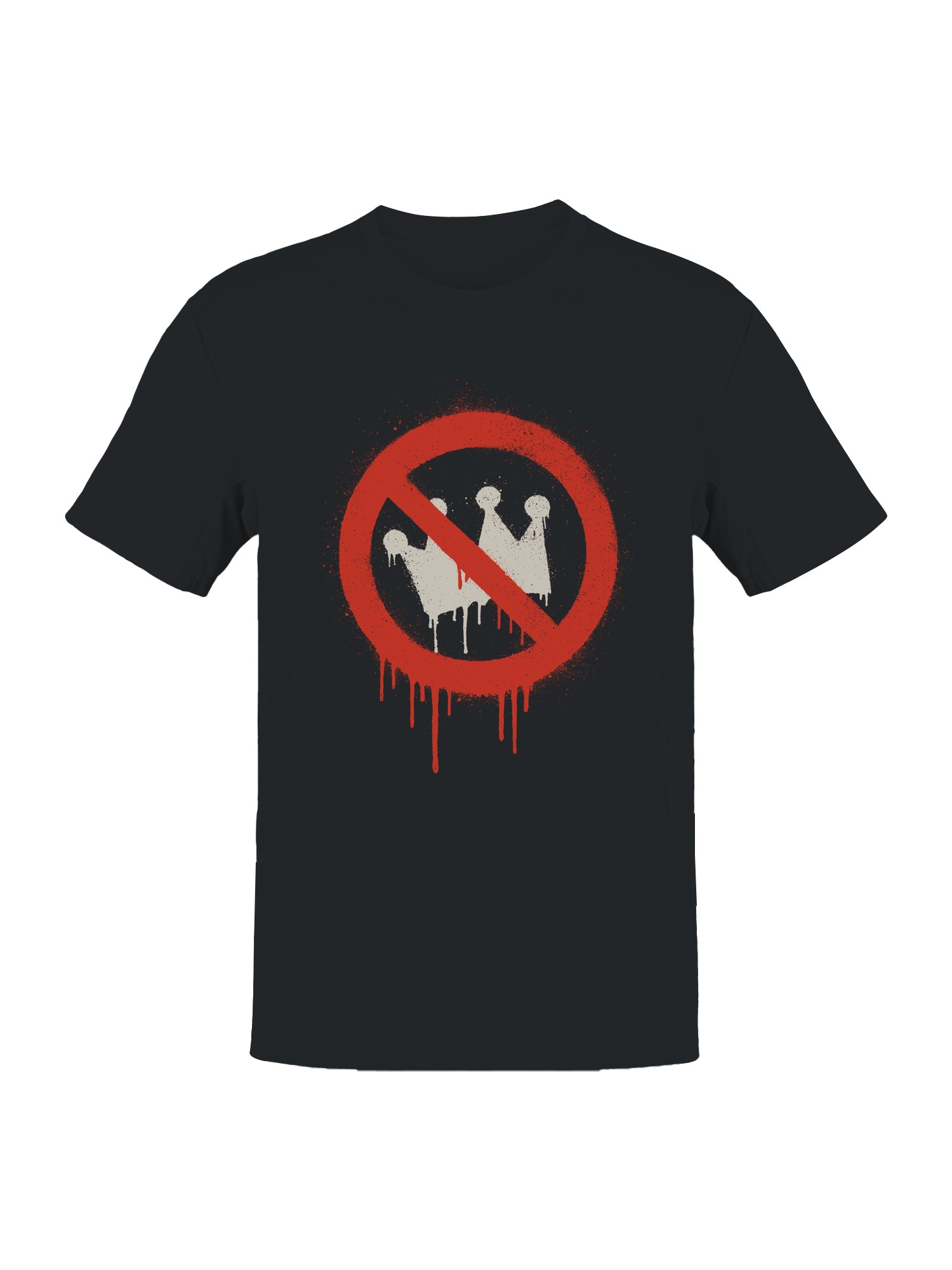 No Kings Spray Paint Herren T-Shirt - Bild 4 von 6