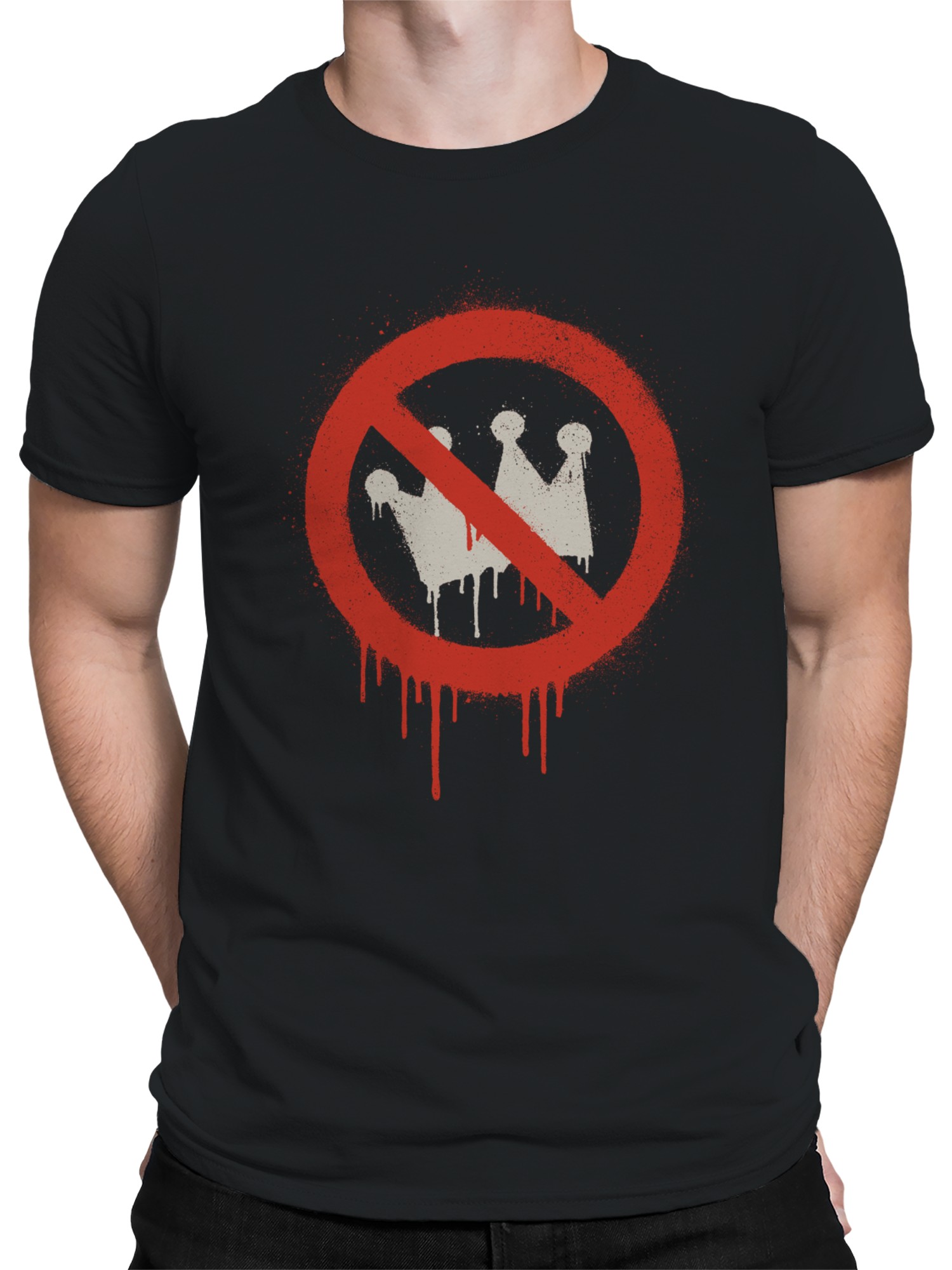No Kings Spray Paint Herren T-Shirt - Bild 5 von 6