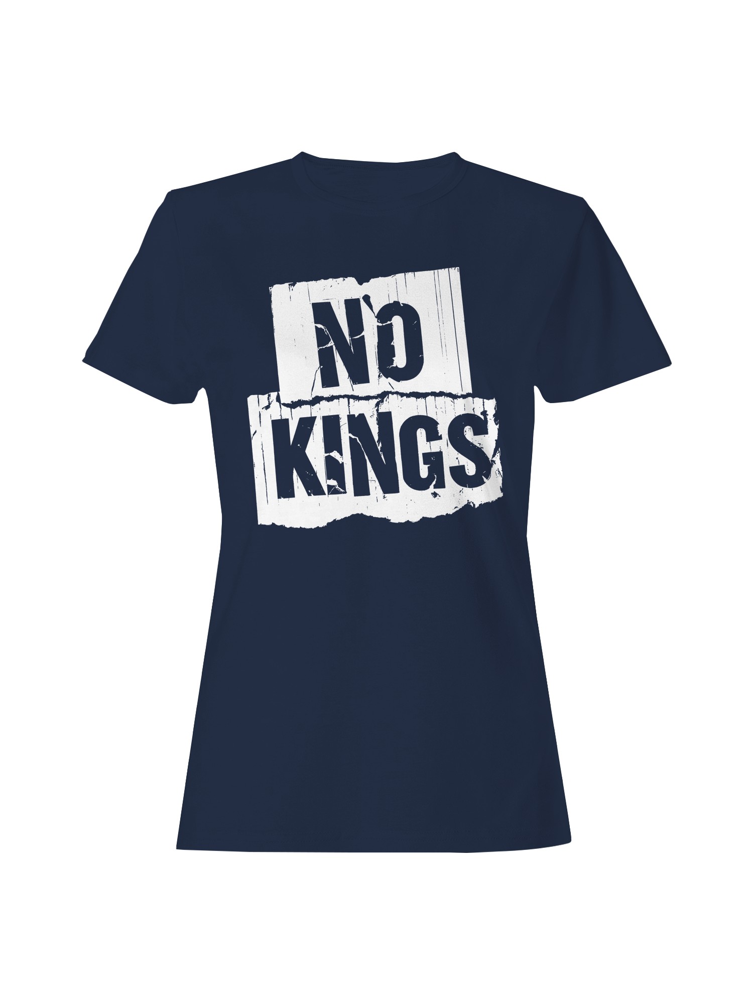 No Kings Grunge Art Women's T-shirt - Picture 7 of 9