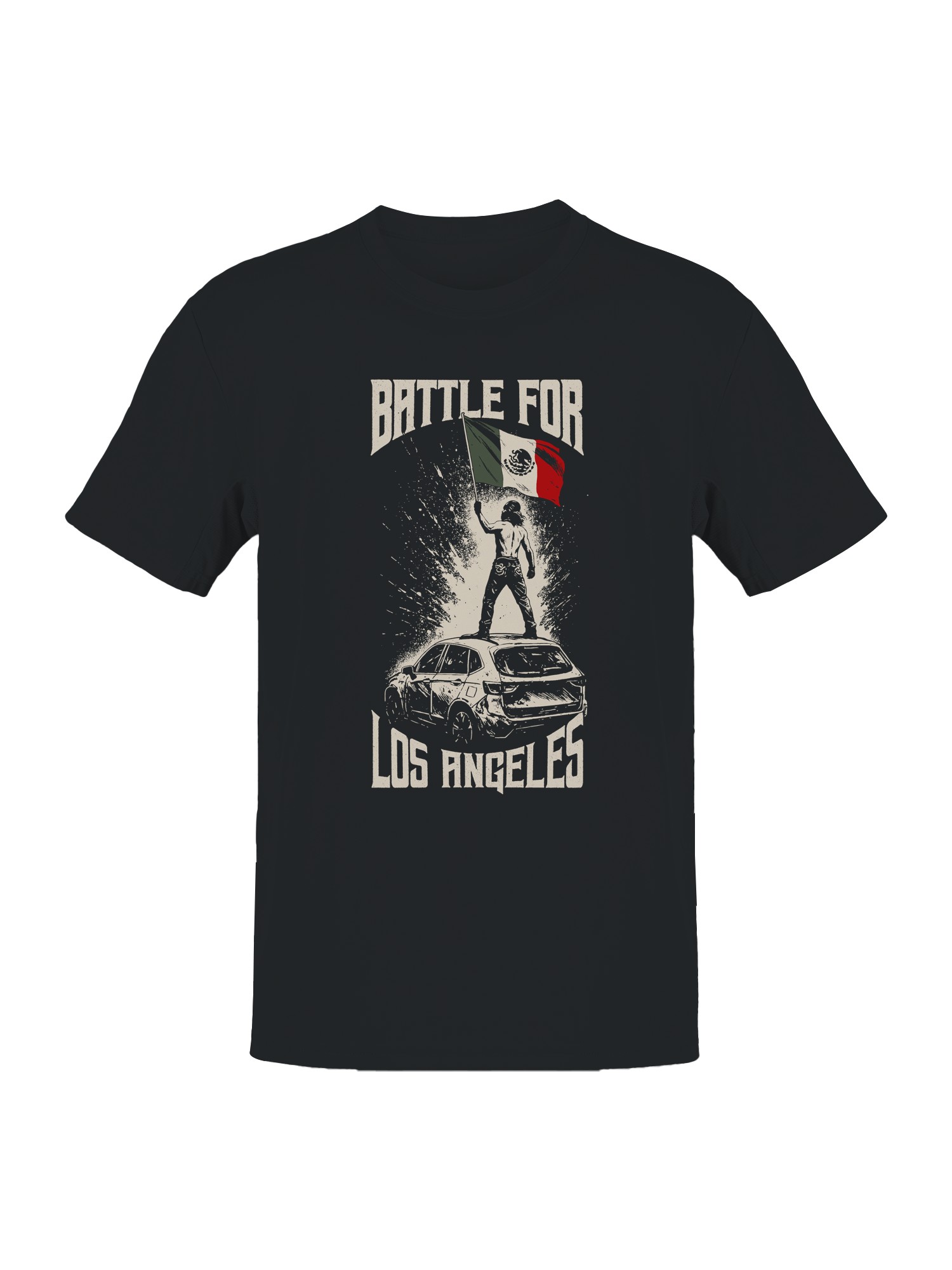 Victory Flag in Los Angeles Showdown Men's T-shirt - Picture 4 of 6