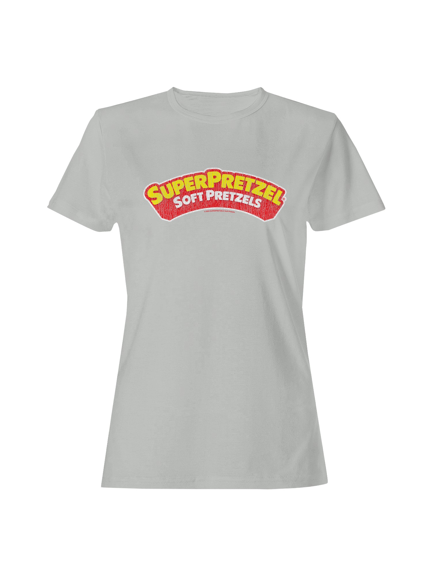 Officially Licensed Super Pretzel Soft Pretzels Classic Logo Women's T-shirt - Picture 4 of 12