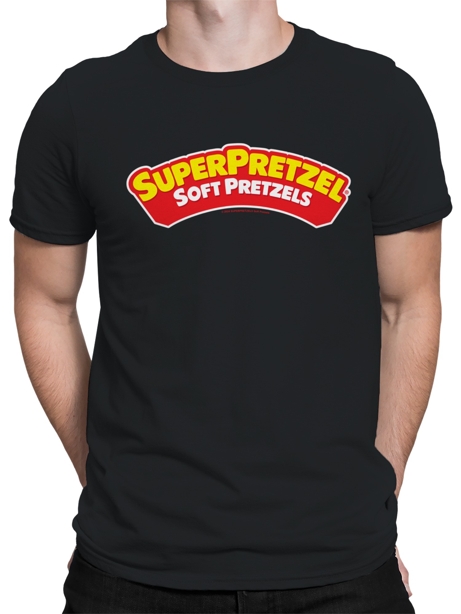 Camiseta para hombre con licencia oficial Super Pretzel suave logotipo de pretzels - Imagen 5 de 9