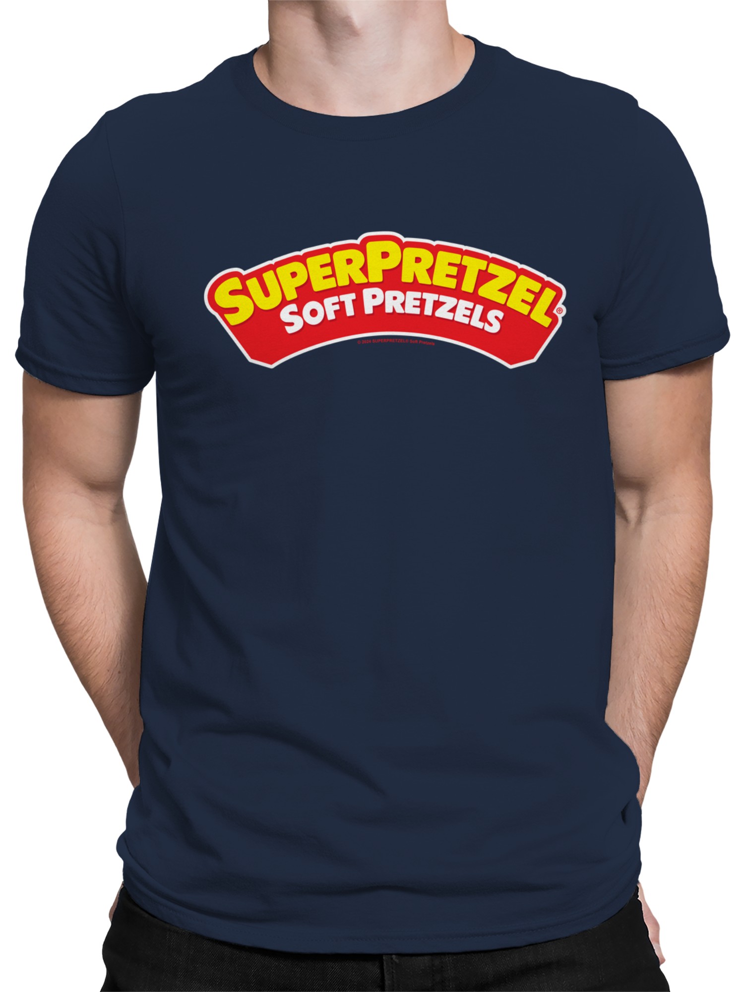 Camiseta para hombre con licencia oficial Super Pretzel suave logotipo de pretzels - Imagen 8 de 9