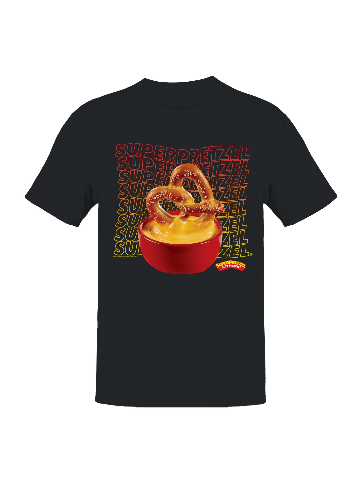 Camiseta para hombre Super Pretzel Delicious Pretzel Cheese Delight con licencia oficial - Imagen 7 de 12