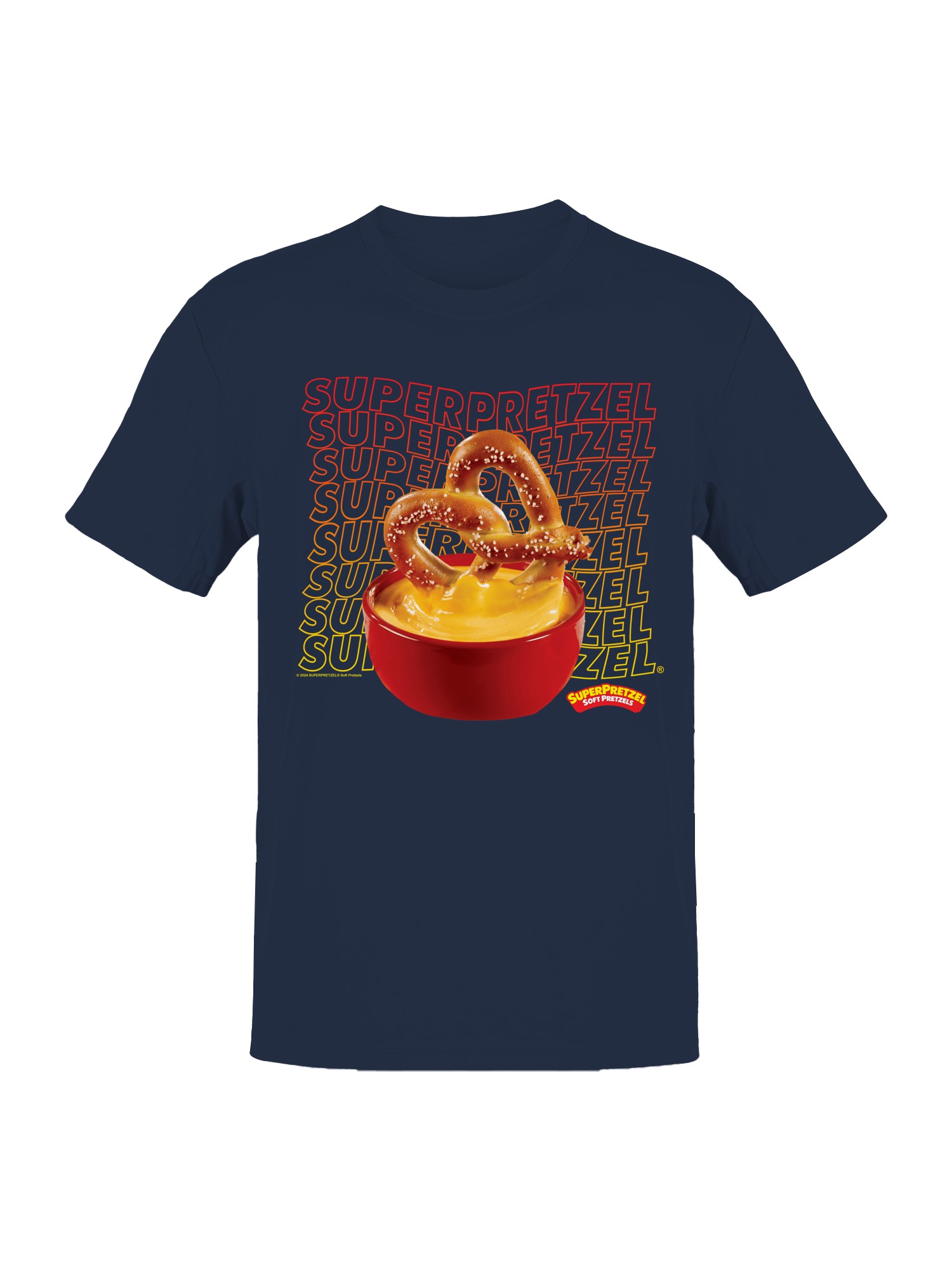 Camiseta para hombre Super Pretzel Delicious Pretzel Cheese Delight con licencia oficial - Imagen 10 de 12