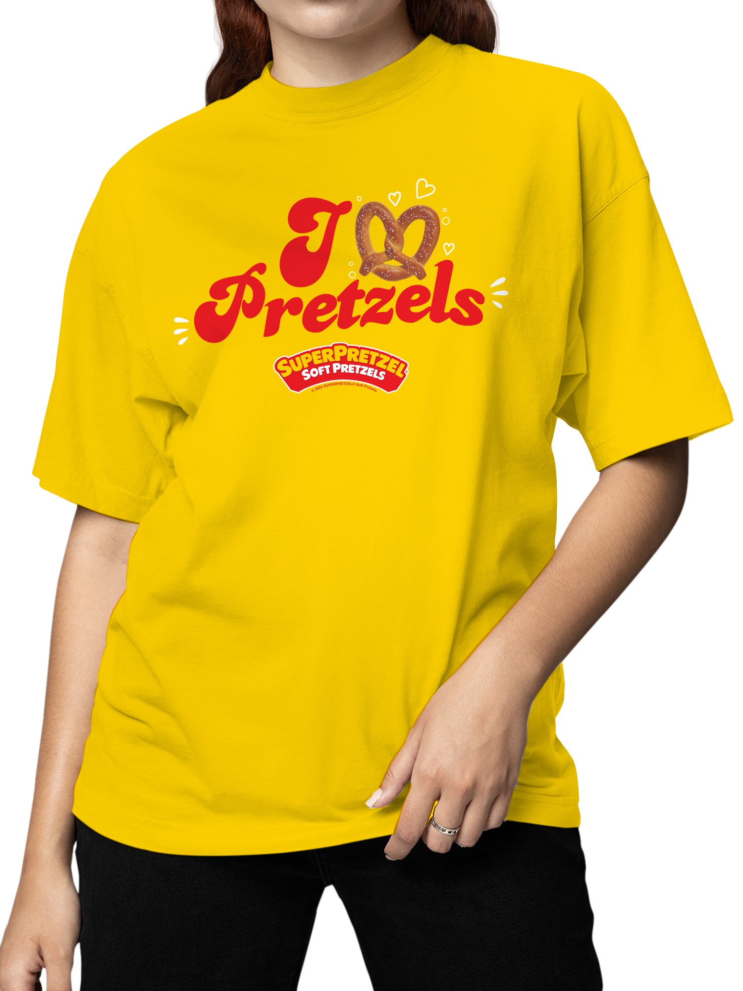 Camiseta para mujer Super Pretzel Pretzel Love con licencia oficial - Imagen 5 de 6