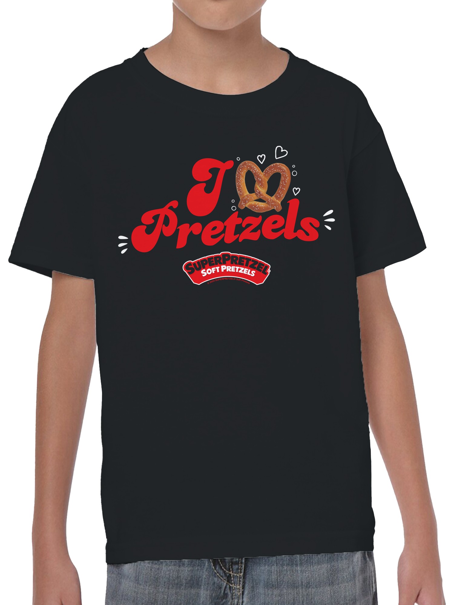 Officially Licensed Super Pretzel Pretzel Love Youth's T-shirt - Picture 8 of 12
