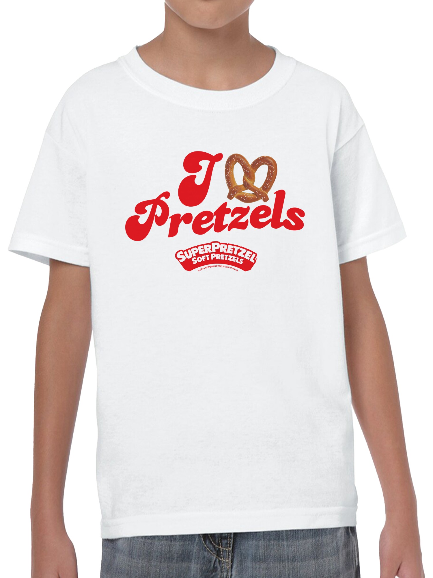 Officially Licensed Super Pretzel Pretzel Love Youth's T-shirt - Picture 5 of 12