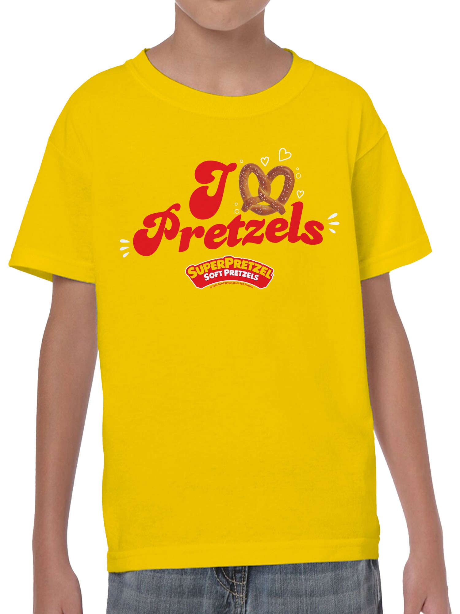 Officially Licensed Super Pretzel Pretzel Love Youth's T-shirt - Picture 11 of 12