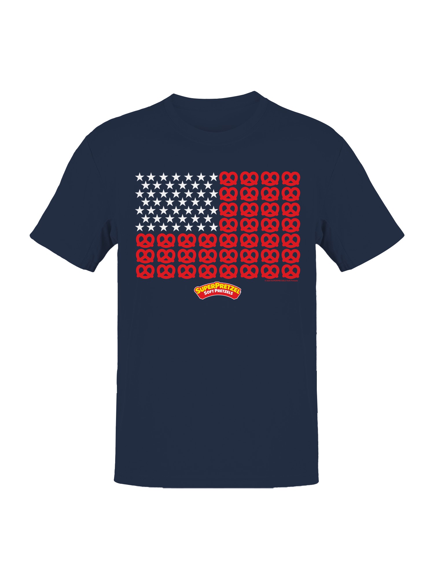 Camiseta para hombre Super Pretzel Pretzel con licencia oficial estrellas y rayas - Imagen 4 de 9