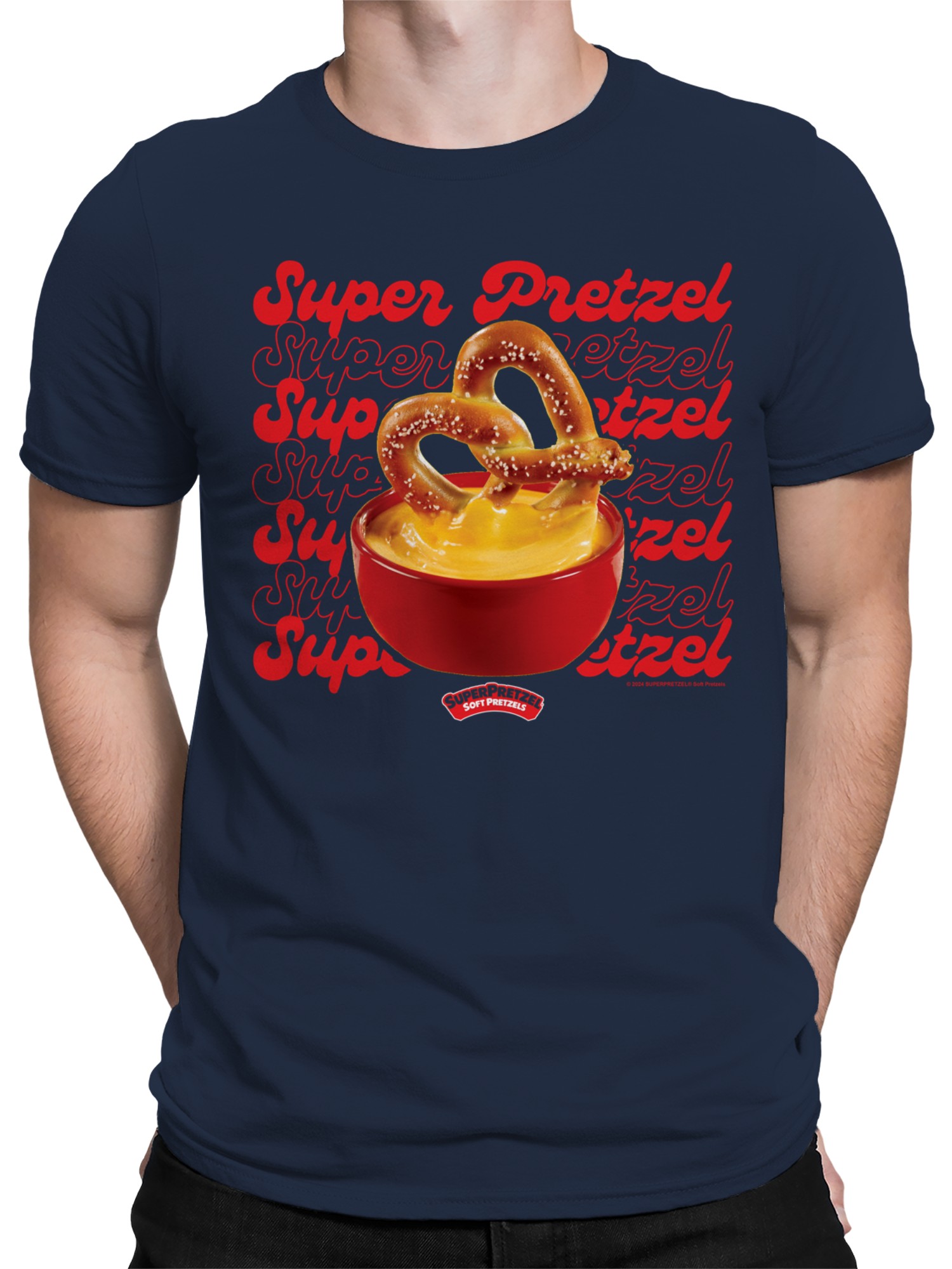Camiseta para hombre Super Pretzel Soft Pretzels Delight con licencia oficial - Imagen 11 de 12