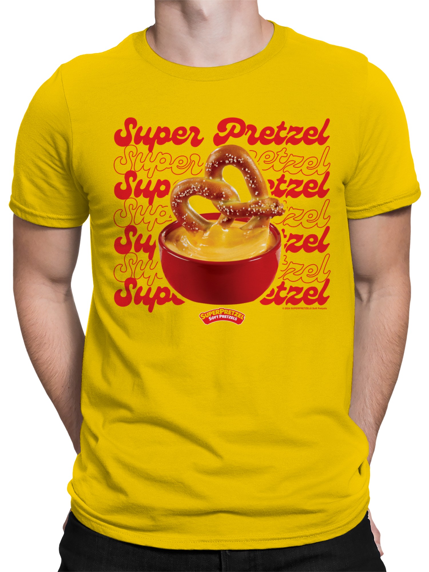 Camiseta para hombre Super Pretzel Soft Pretzels Delight con licencia oficial - Imagen 8 de 12