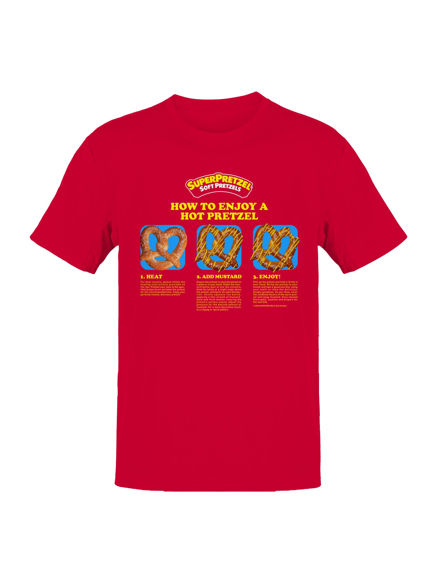 Camiseta para hombre Super Pretzel Hot Pretzel Enjoyment con licencia oficial - Imagen 4 de 6