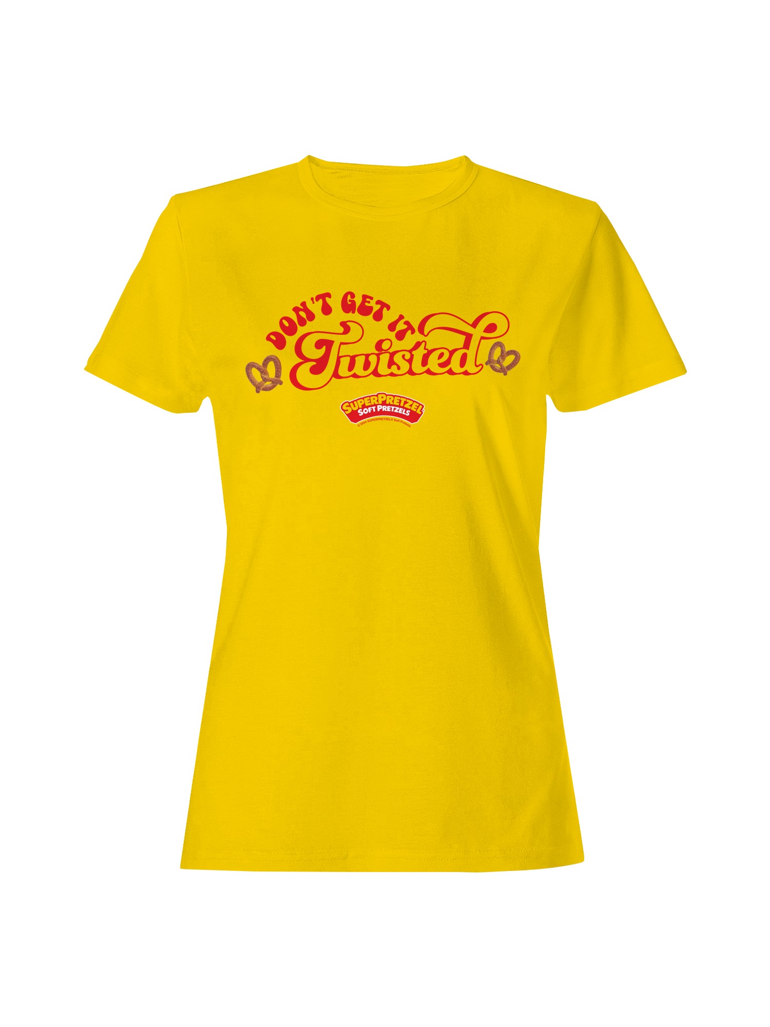 Officially Licensed Super Pretzel Don't Get It Twisted Women's T-shirt - Picture 4 of 6