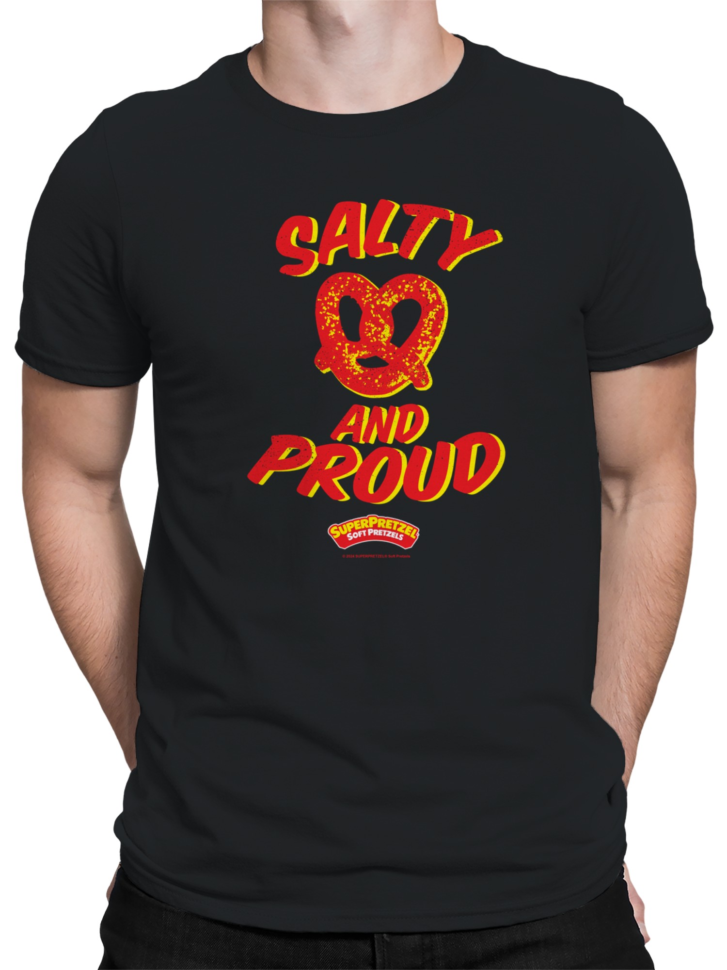 Camiseta para hombre Super Pretzel salada y orgullosa con licencia oficial - Imagen 5 de 9