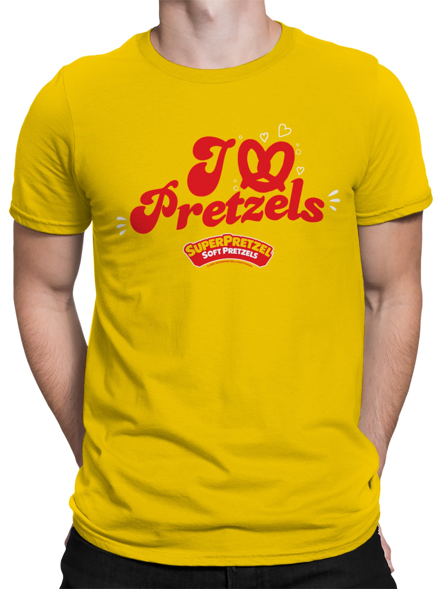Camiseta para hombre Super Pretzel I Love Pretzels con licencia oficial - Imagen 5 de 6