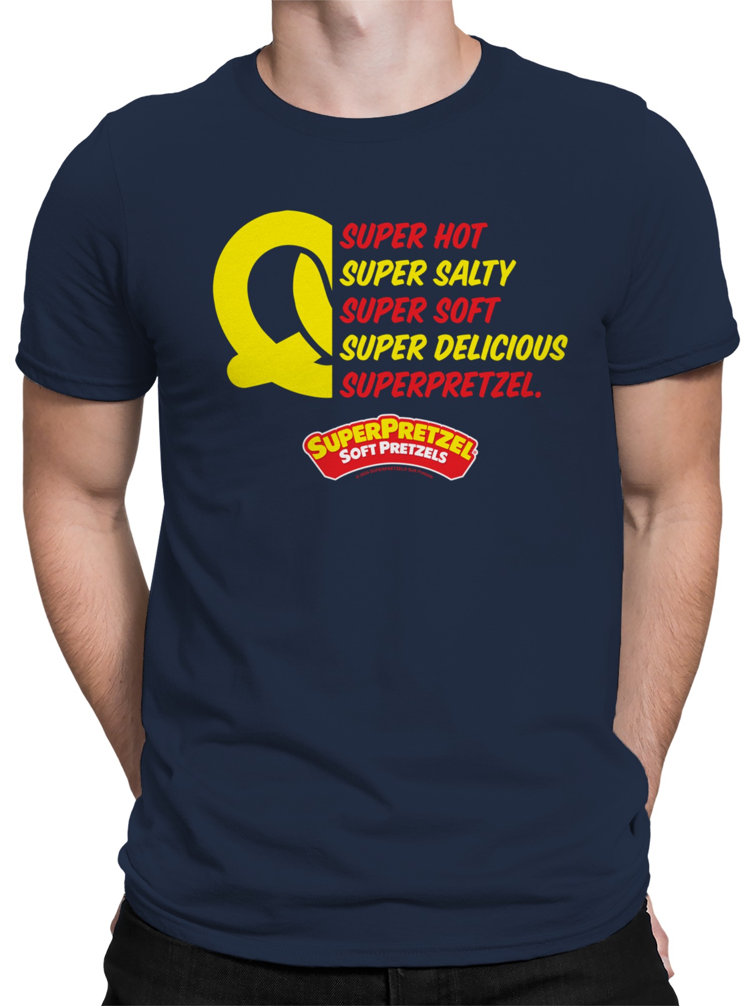 Camiseta para hombre Super Pretzel Super Delicious Pretzels con licencia oficial - Imagen 8 de 9