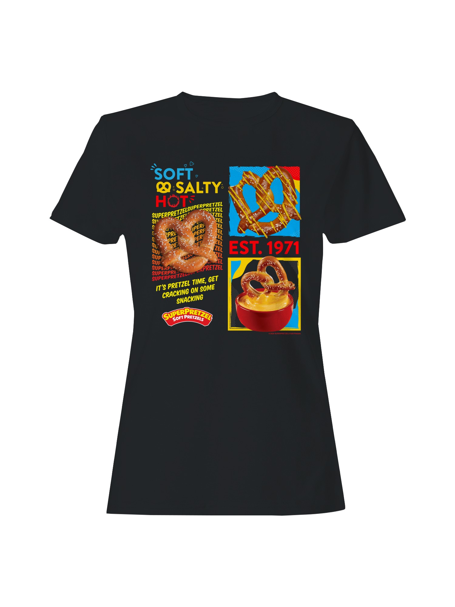 Licencia Oficial Super Pretzel Suave, Salado y Caliente: Camiseta para Mujer - Imagen 7 de 12