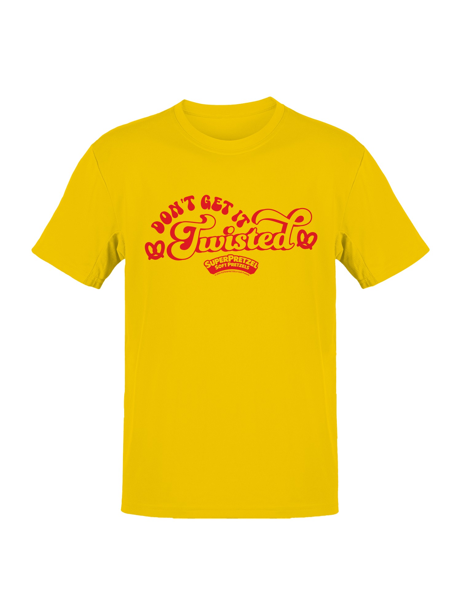 Officially Licensed Super Pretzel Don't Get It Twisted Fun Men's T-shirt - Picture 4 of 6